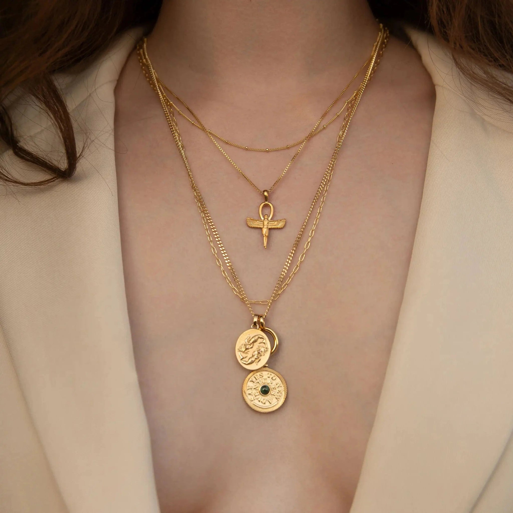 Awe Inspired Zodiac Goddess Necklace