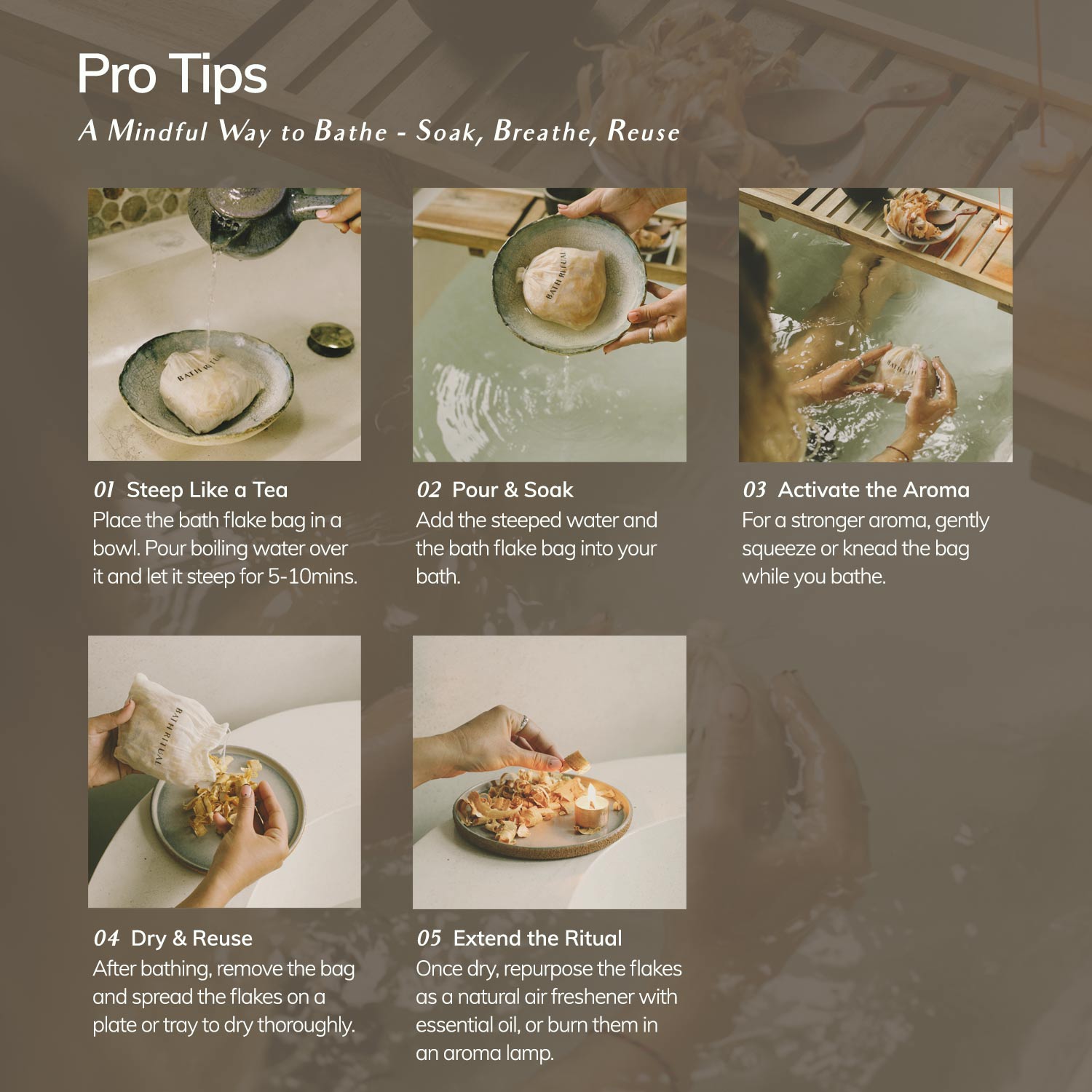 CEDAR AND MYRRH Palo Santo Bath Flakes