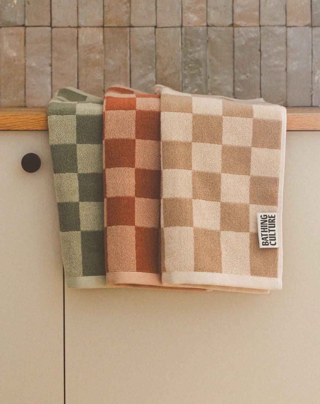 Bathing Culture Bathhouse Check Organic Towel