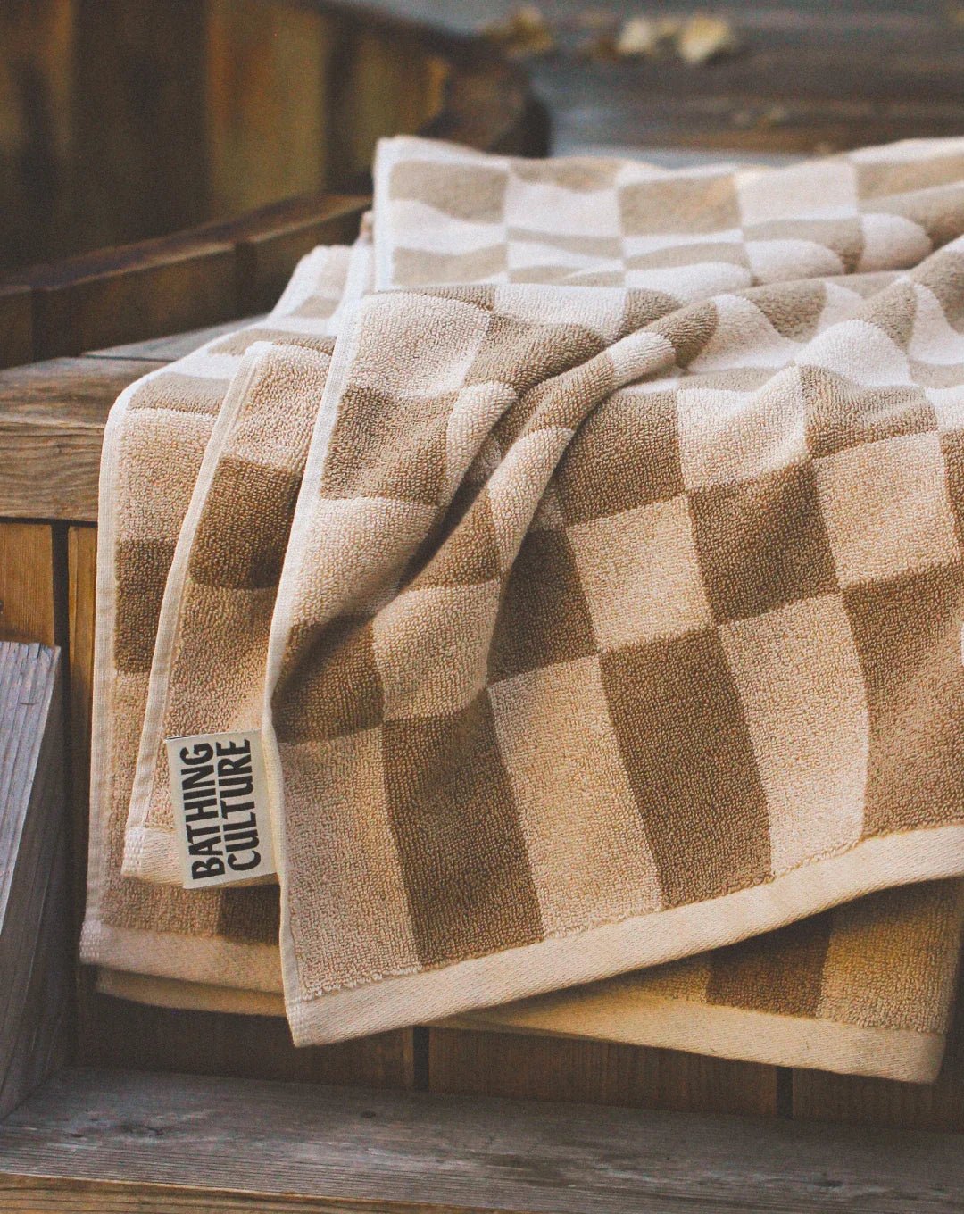 Bathing Culture Bathhouse Check Organic Towel