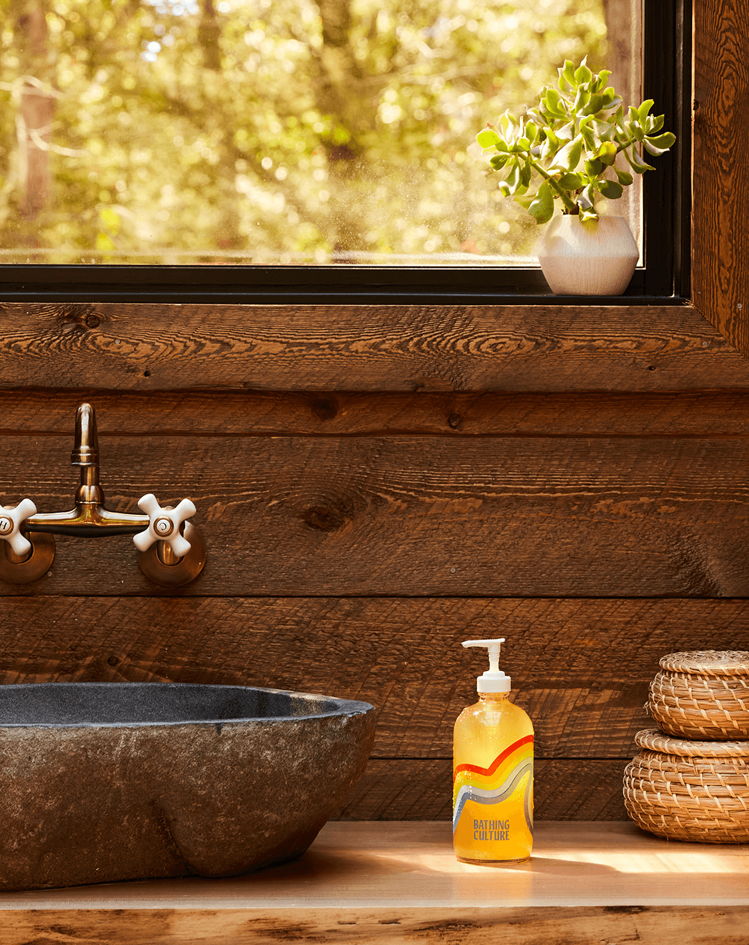 Bathing Culture Mind and Body Wash Refillable Glass