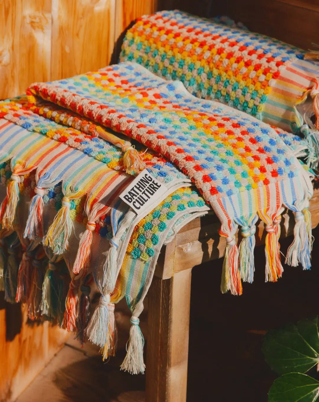 Bathing Culture Organic Cosmic Rainbow Towel (Vibrant)