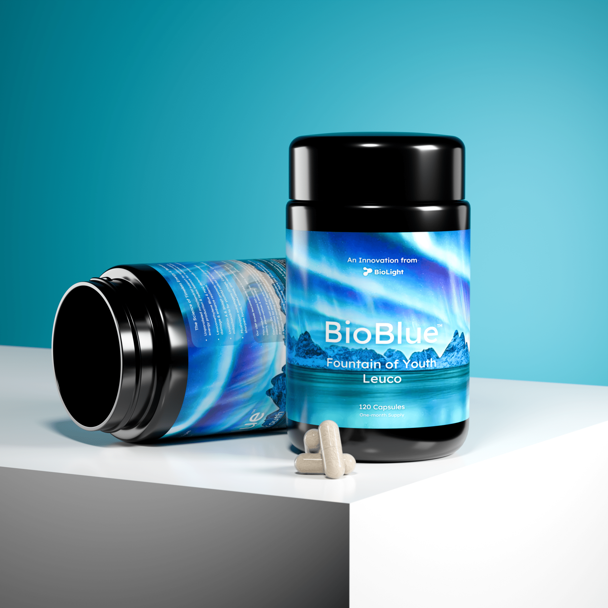 BioLight BioBlue Fountain of Youth Leuco Supplement | Advanced Mitochondrial Support & Energy Boosting Formula