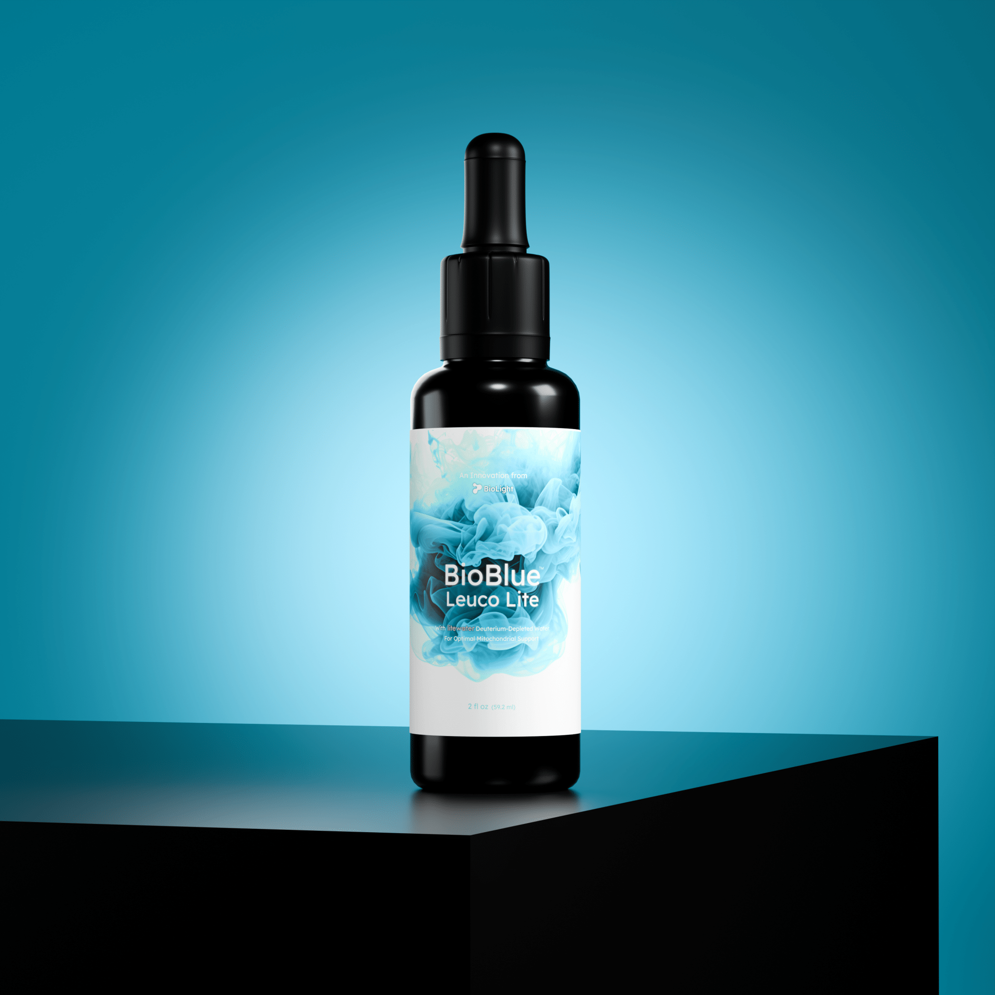 BioLight BioBlue Leuco Lite: Rapidly Absorbed Leucomethylene Blue w/ Litewater (Deuterium - Depleted Water) for Enhanced Brain & Mitochondrial Support | Wellness & Longevity Supplement | 1% Solution, USP Grade