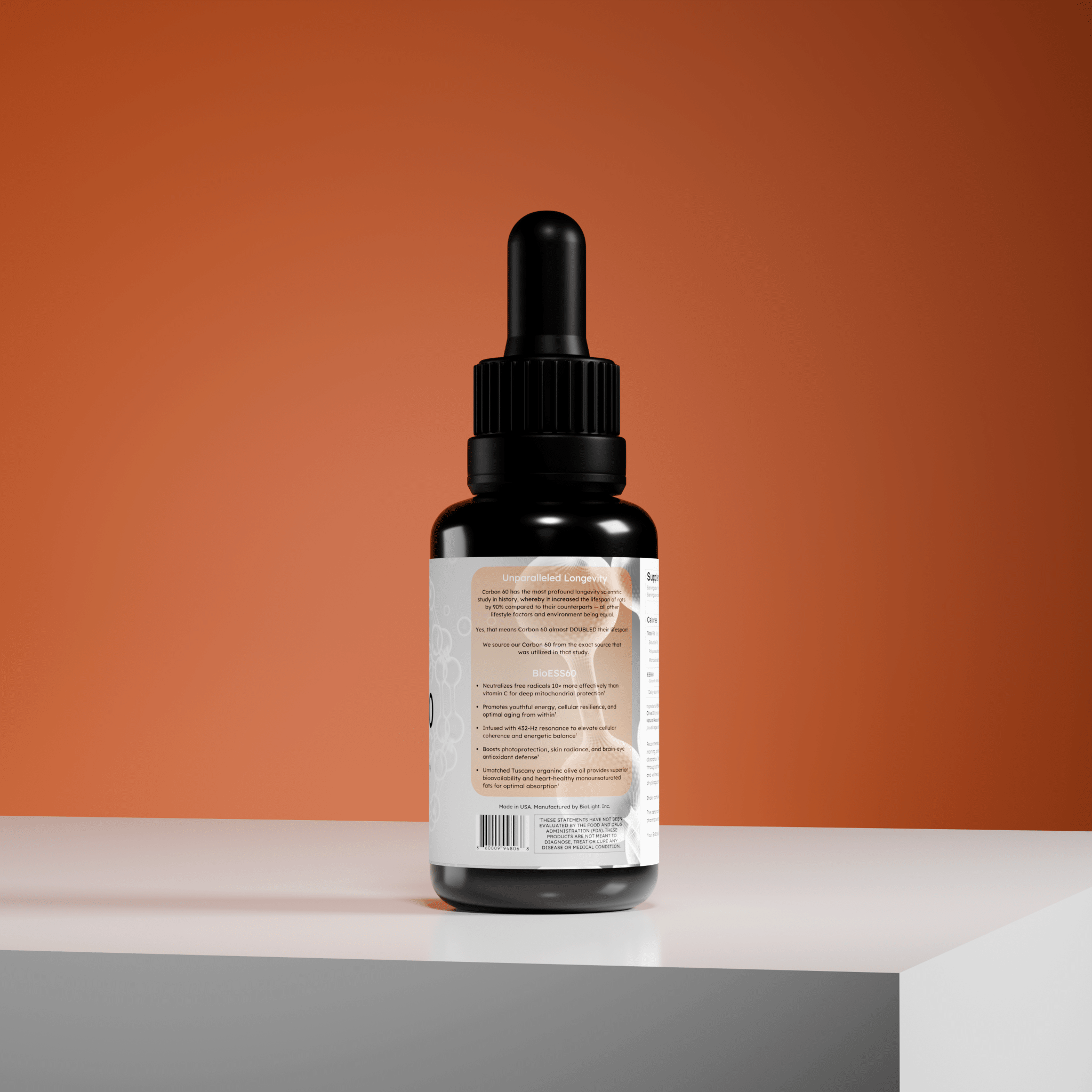 BioLight BioESS60: Antioxidant for Longevity & Energy | Regular & Concentrated Carbon 60
