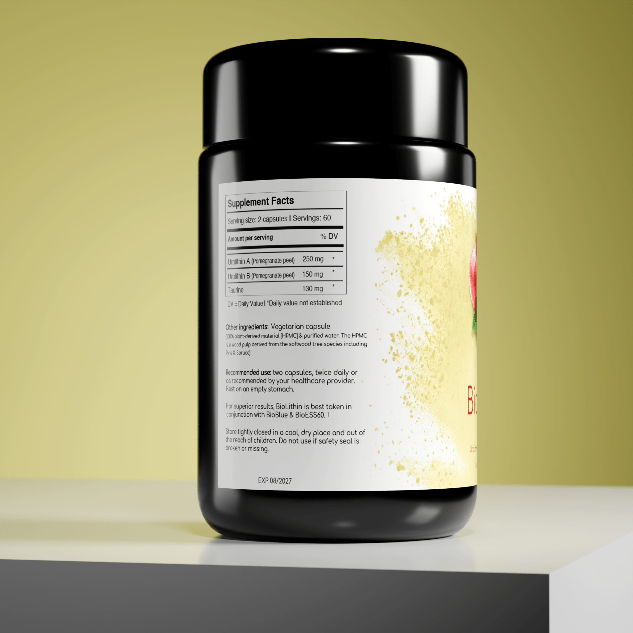 BioLight BioLithin: Urolithin A & B with Taurine for Optimal Mitochondrial Energy & Longevity Support