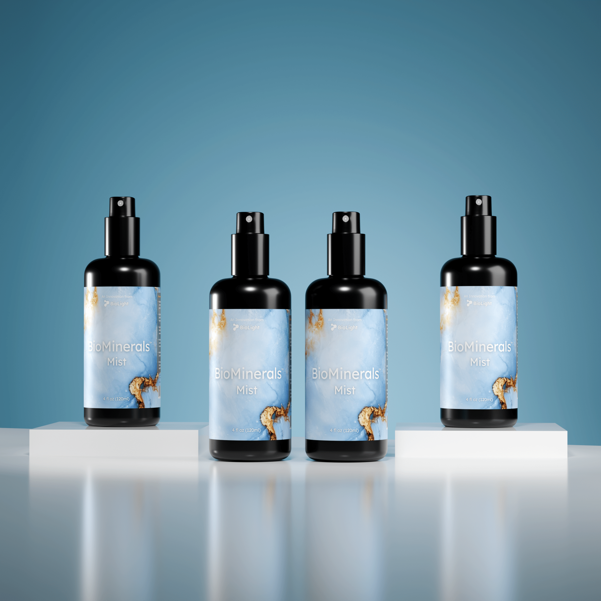 BioLight BioMinerals Mist: Rejuvenating Skincare | Bioactive Mineral Hydration | Fulvic Acid, Humic Acid & Marine Minerals | 4 fl oz | 30 - Day Supply