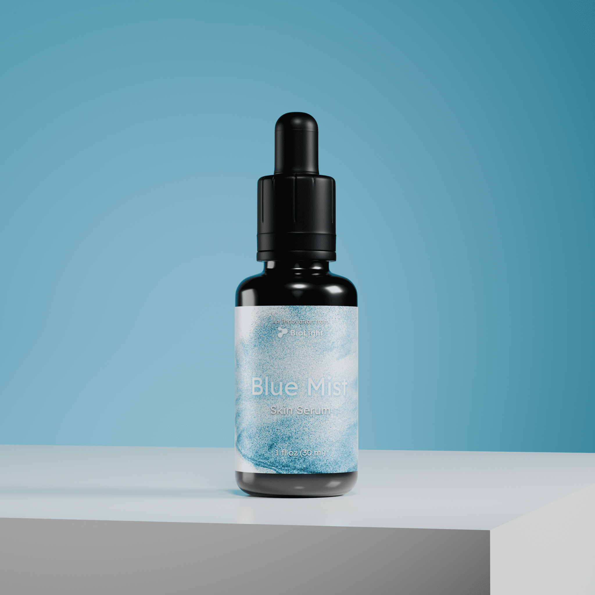 BioLight Blue Mist: Luxury Anti - Aging Skin Serum | Methylene Blue, Hyaluronic Acids, Glutathione, EGCG, Fulvic Acid | Crafted in 100% Litewater | 1 fl oz |