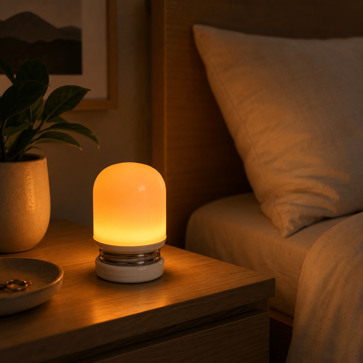 BioLight Ember | Circadian Rhythm Optimization | Red & Amber Light Therapy | Portable, Rechargeable Light