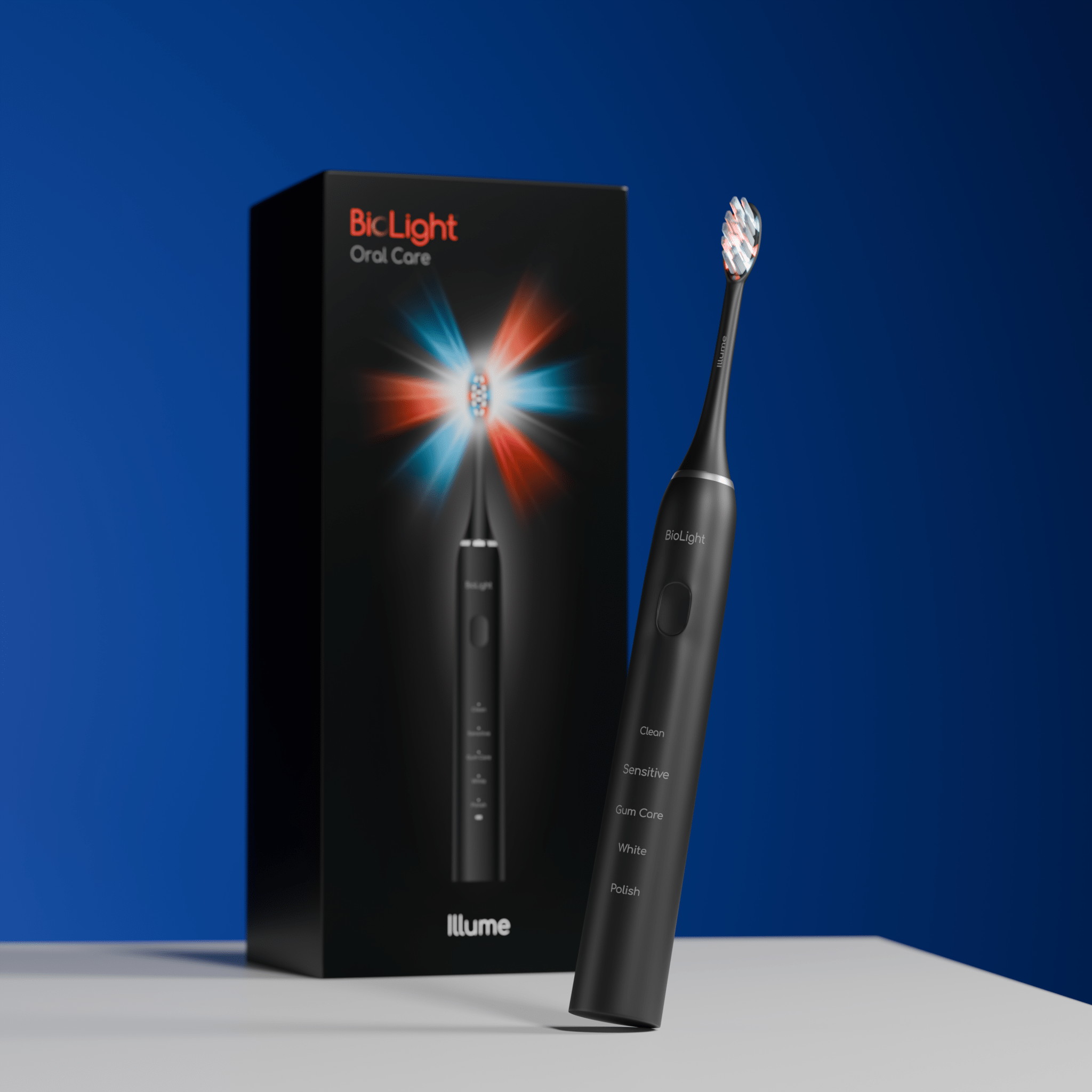 BioLight Illume Sonic Toothbrush With Red & Blue Light Therapy For Maximum Oral Health Benefits