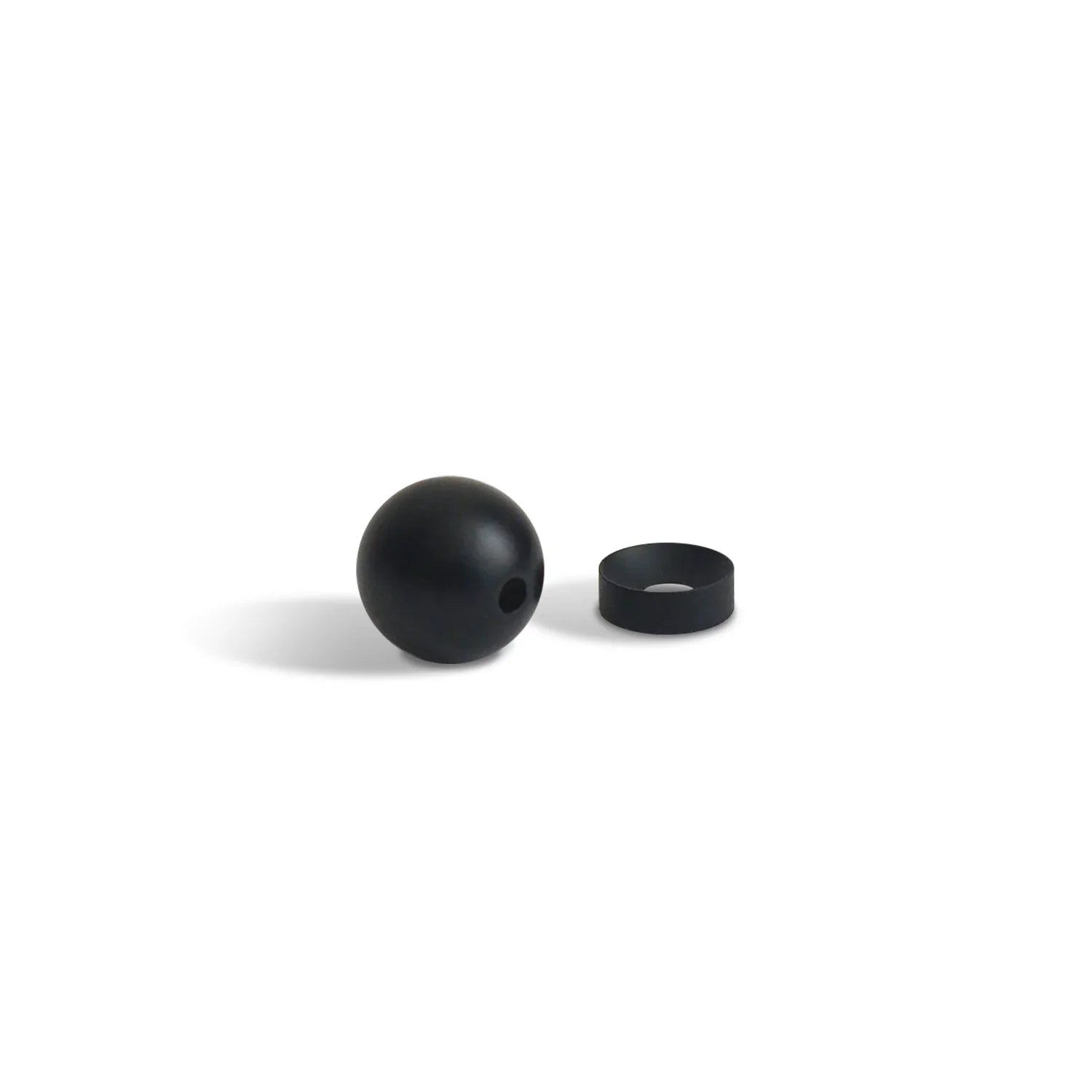Black Sphere Brass Incense Holder