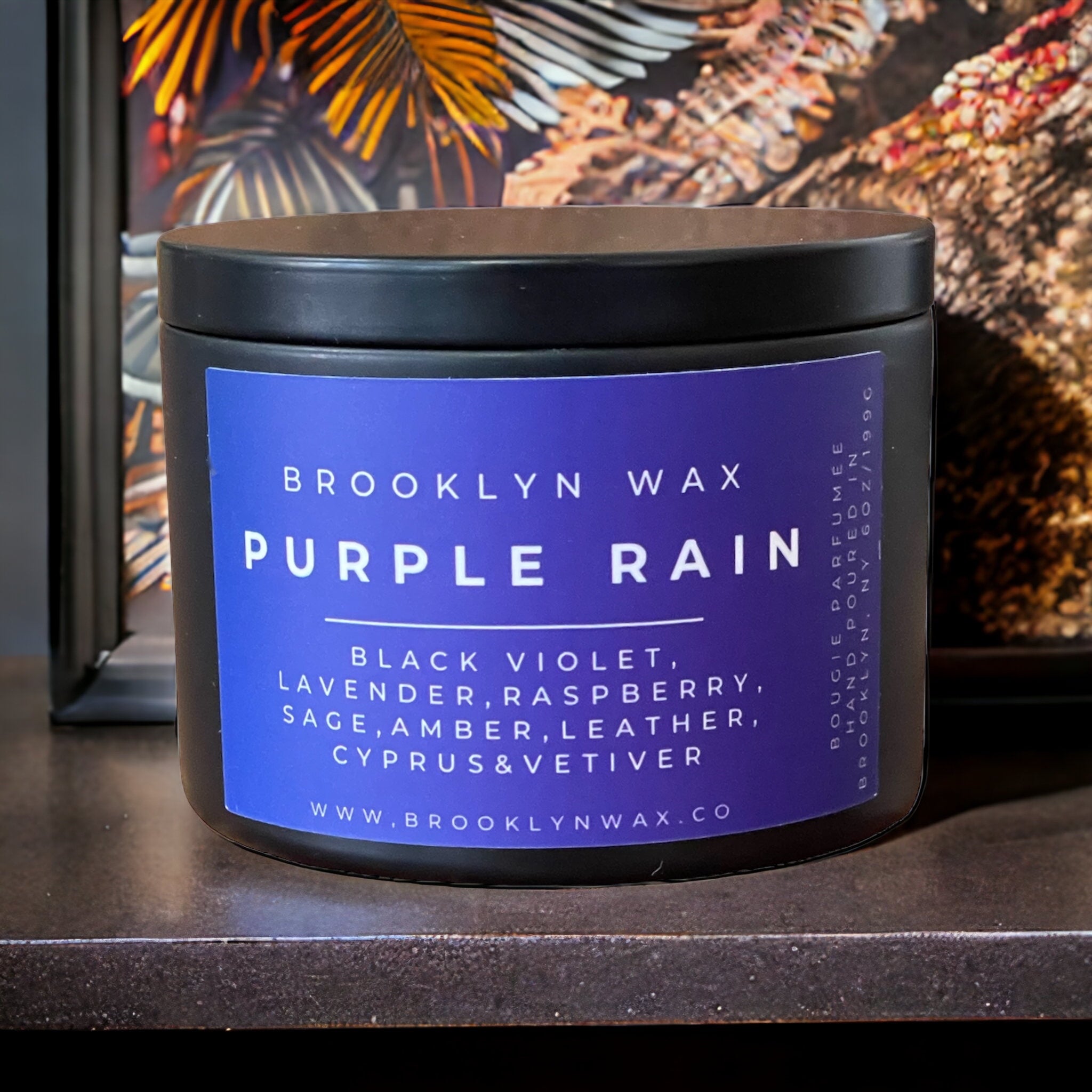 Brooklyn Wax Purple Rain Candle - 6oz