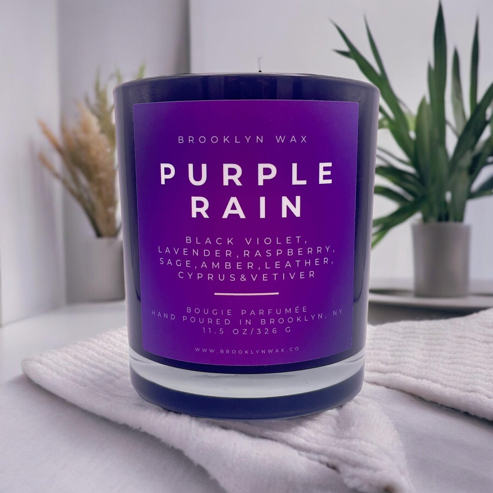 Brooklyn Wax Purple Rain Scented Candle 11.5oz