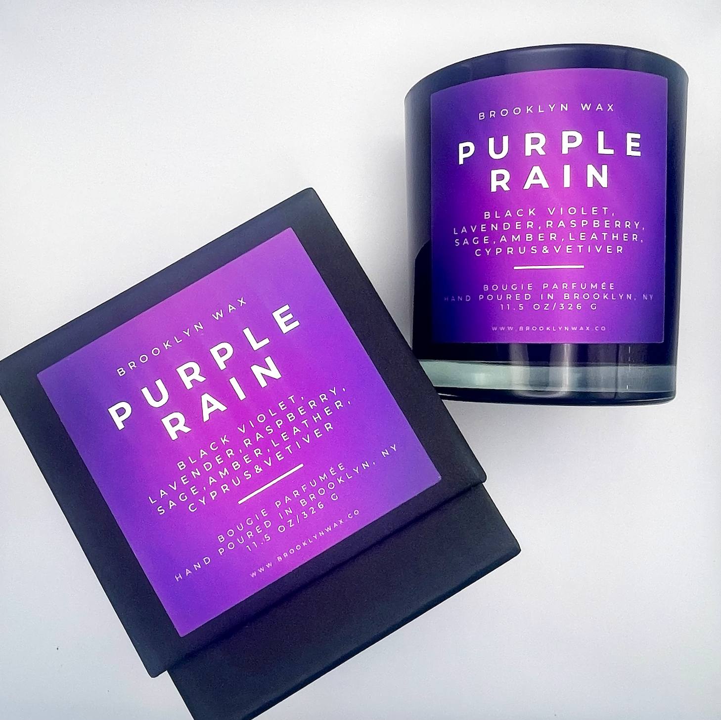 Brooklyn Wax Purple Rain Scented Candle 11.5oz