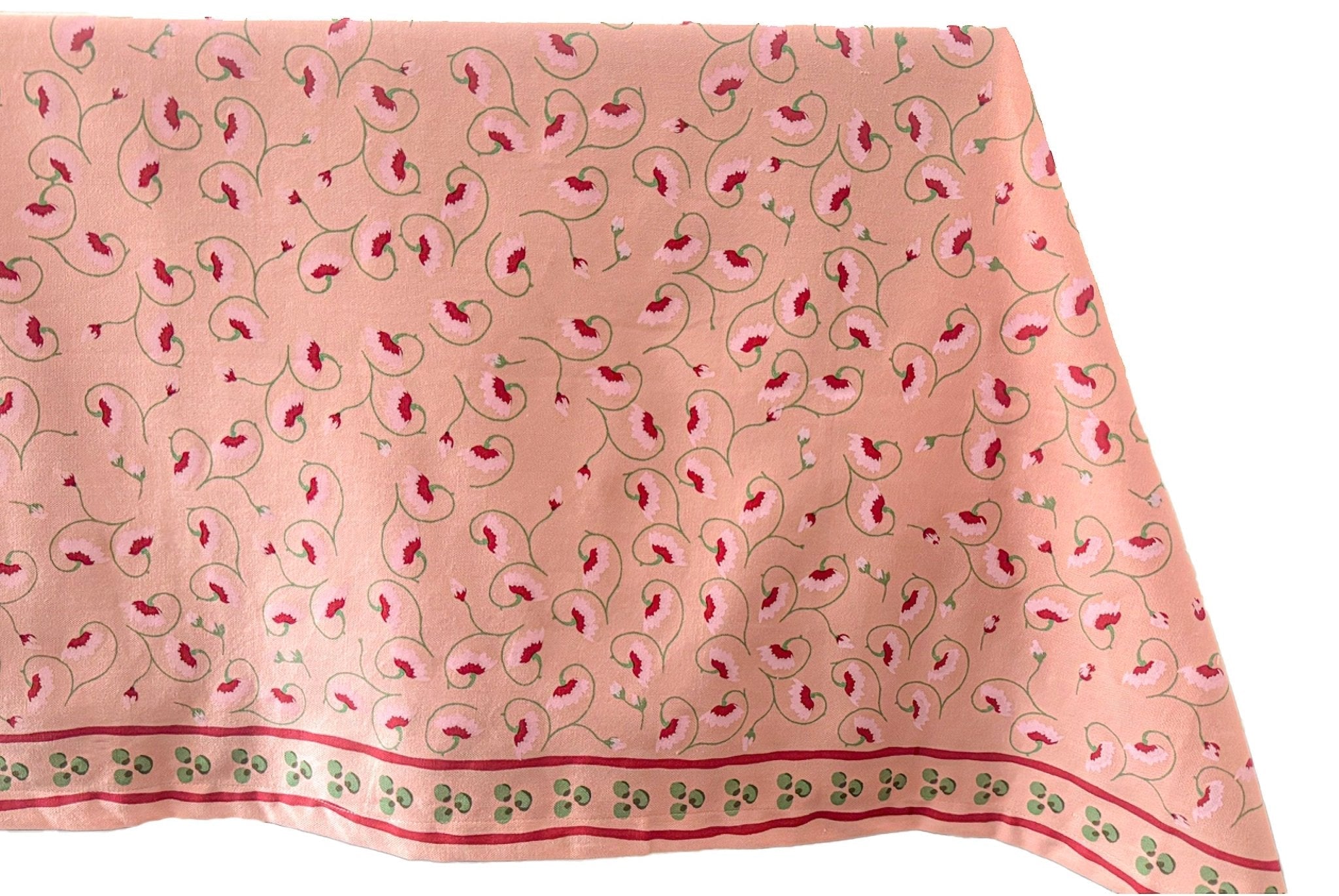 Casa Stilo La Leccia Tablecloth in Dark Pink