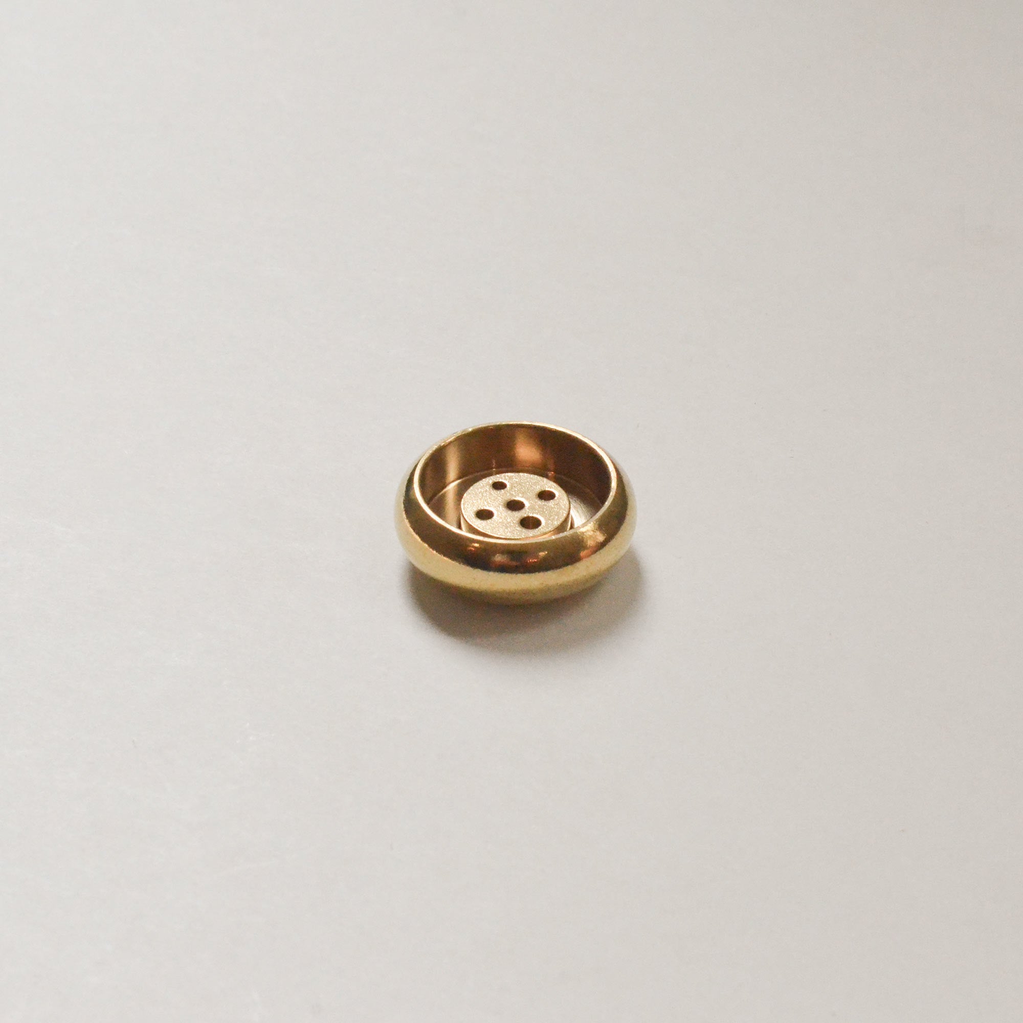 CEDAR AND MYRRH Bowl - shaped Brass Incense Holder