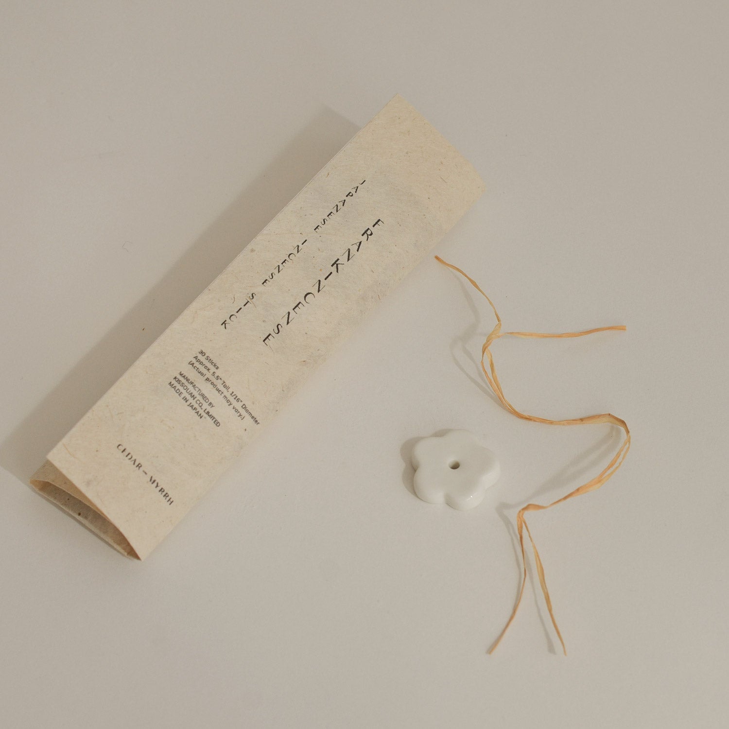 CEDAR AND MYRRH Japanese Frankincense Incense Stick Set - 30 Sticks