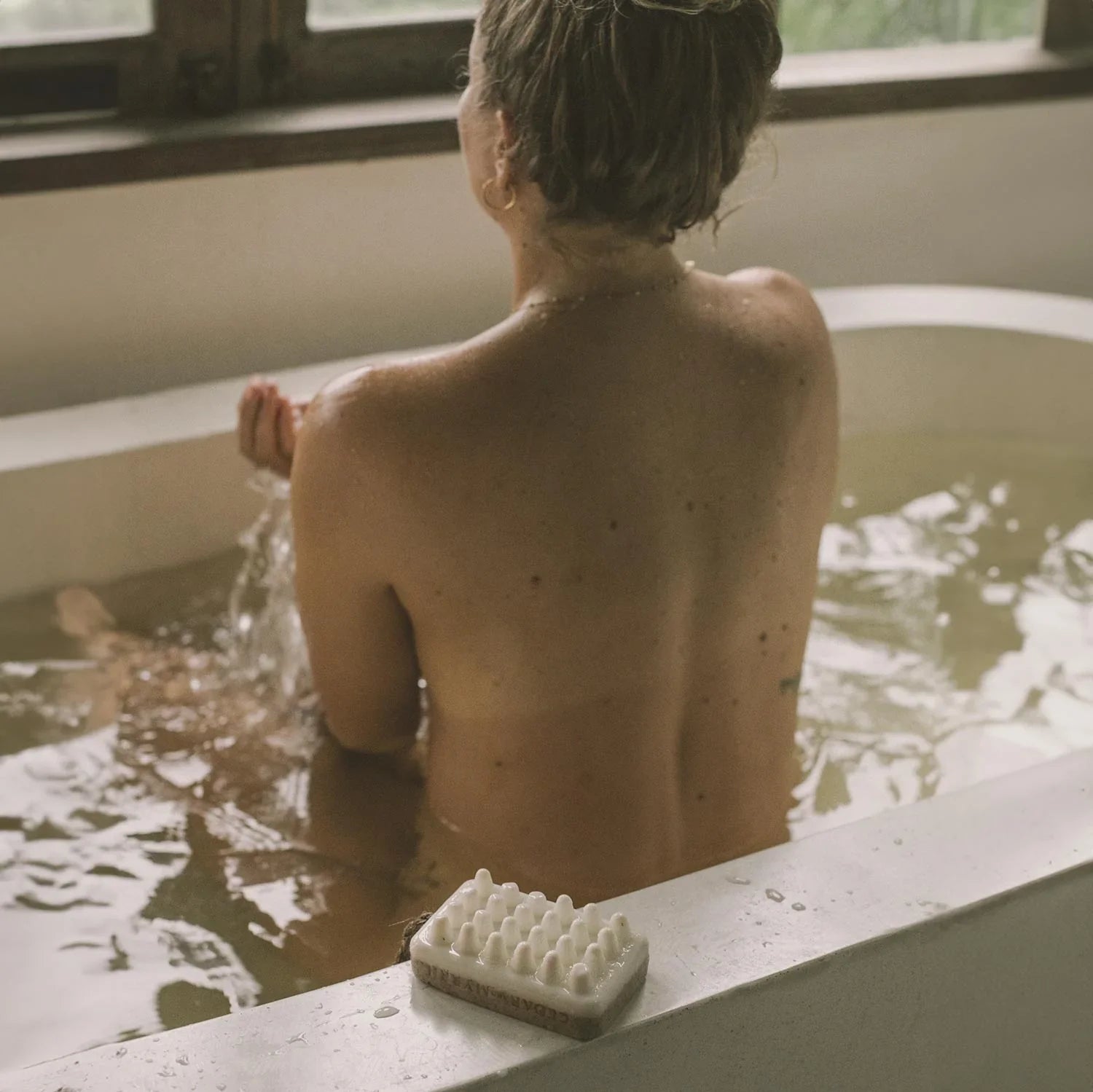 CEDAR AND MYRRH LIMITED Palo Santo Exfoliating Massage Bar Soap - Hand - wrapped Version