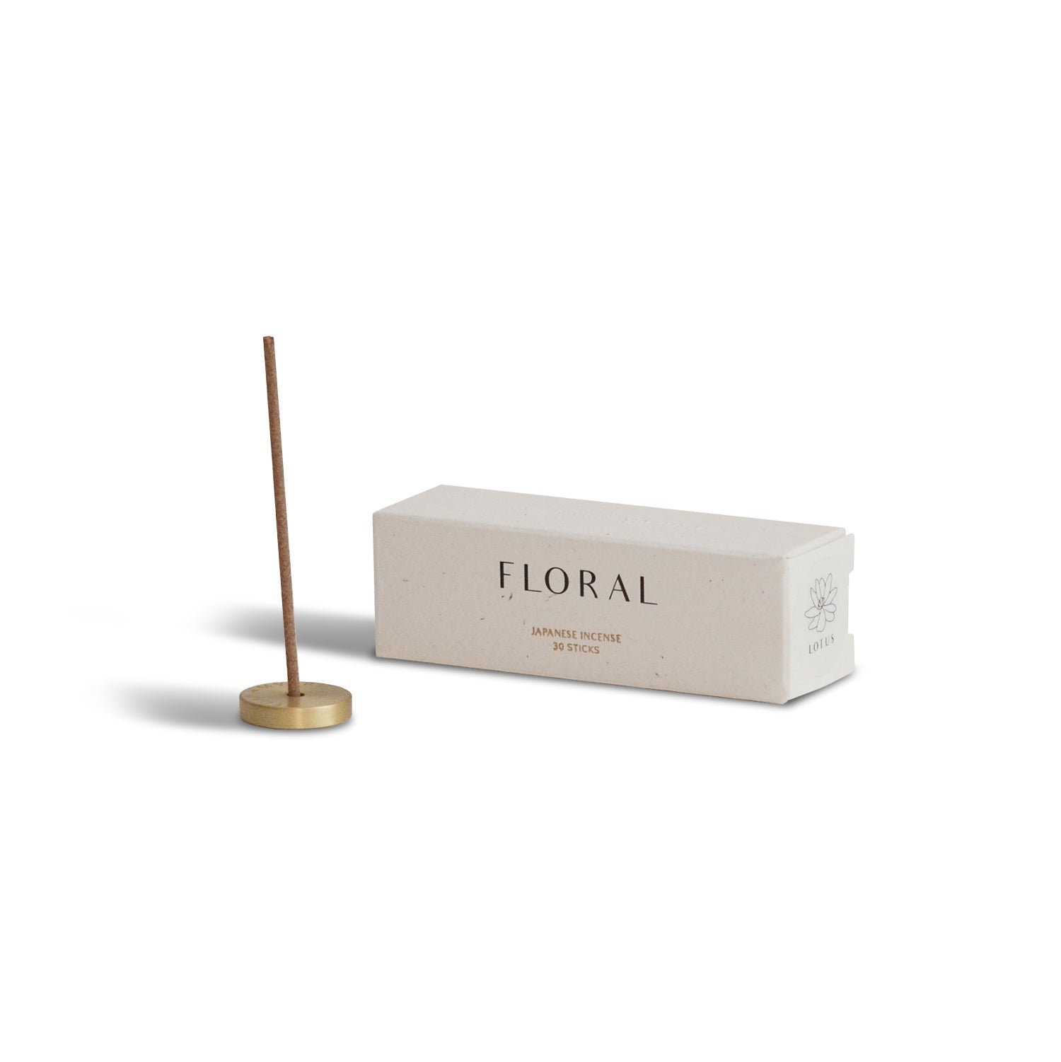 CEDAR AND MYRRH Lotus Japanese Incense Set | 30 sticks