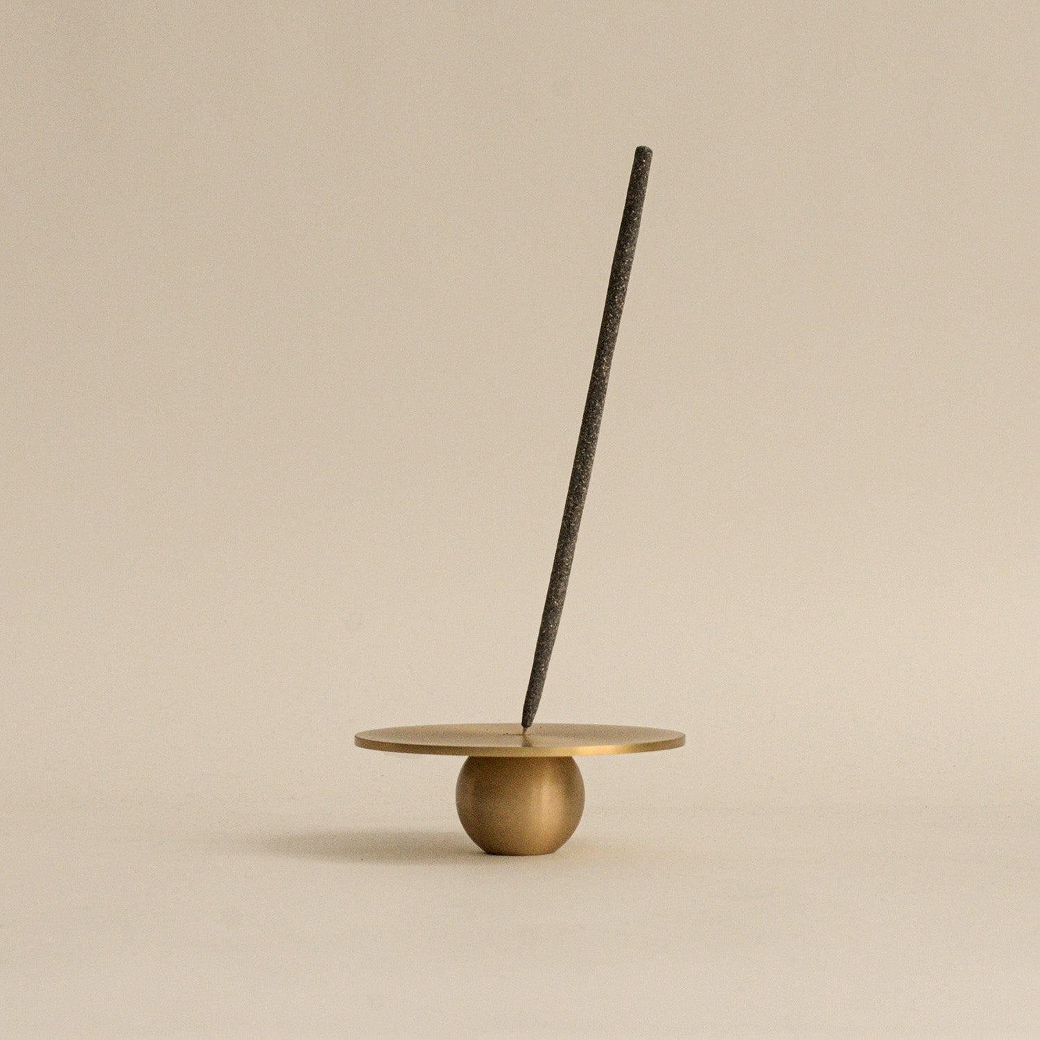 CEDAR AND MYRRH Orb Brass Incense Holder