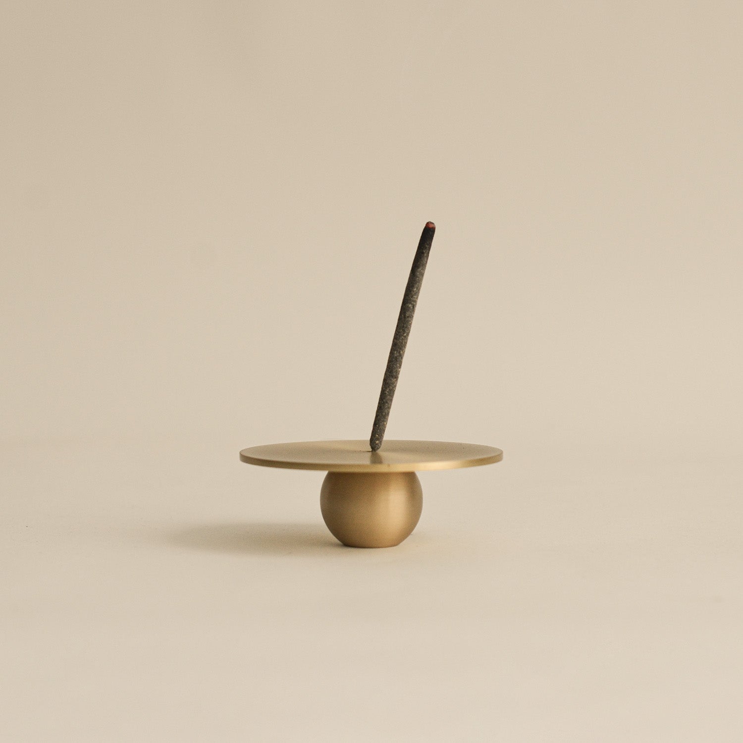 CEDAR AND MYRRH Orb Brass Incense Holder
