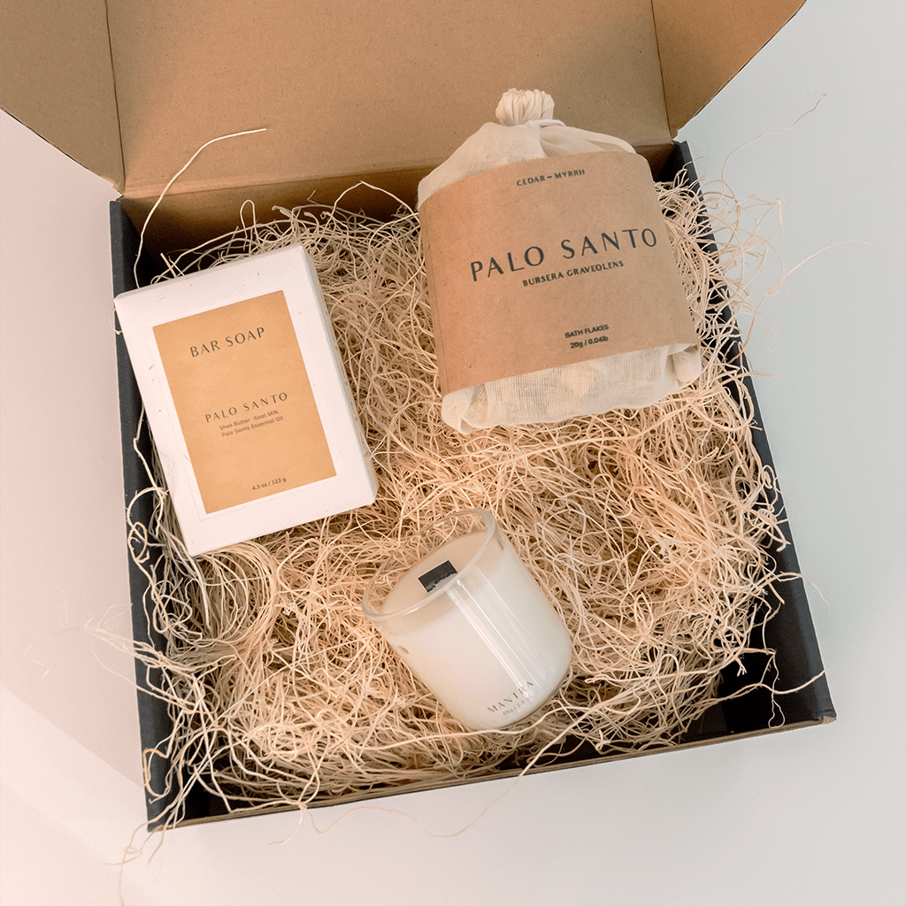 CEDAR AND MYRRH Palo Santo Self - Care Gift Set
