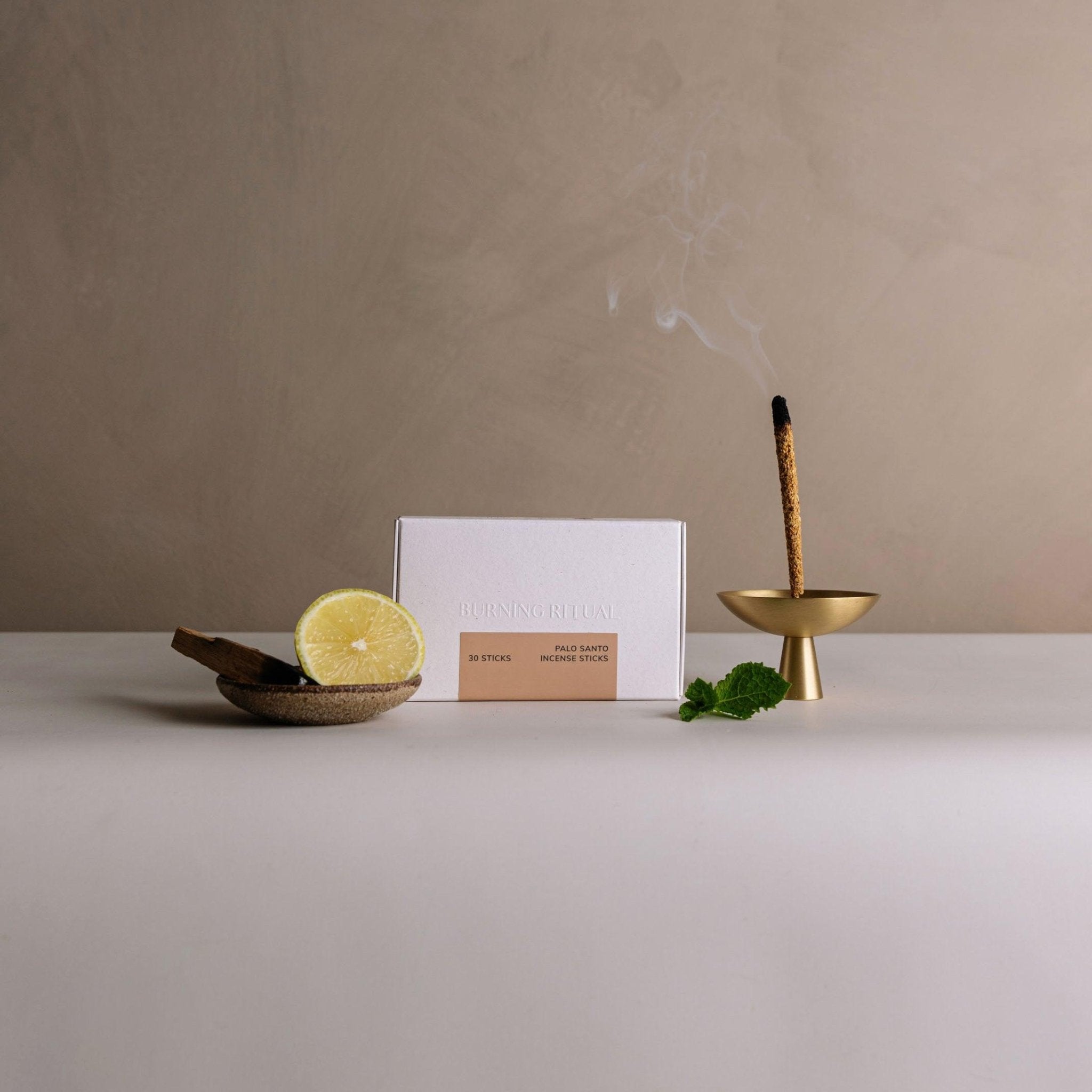 CEDAR AND MYRRH Palo Santo Short Incense Sticks – Hand - Rolled in Peru (30 Sticks)