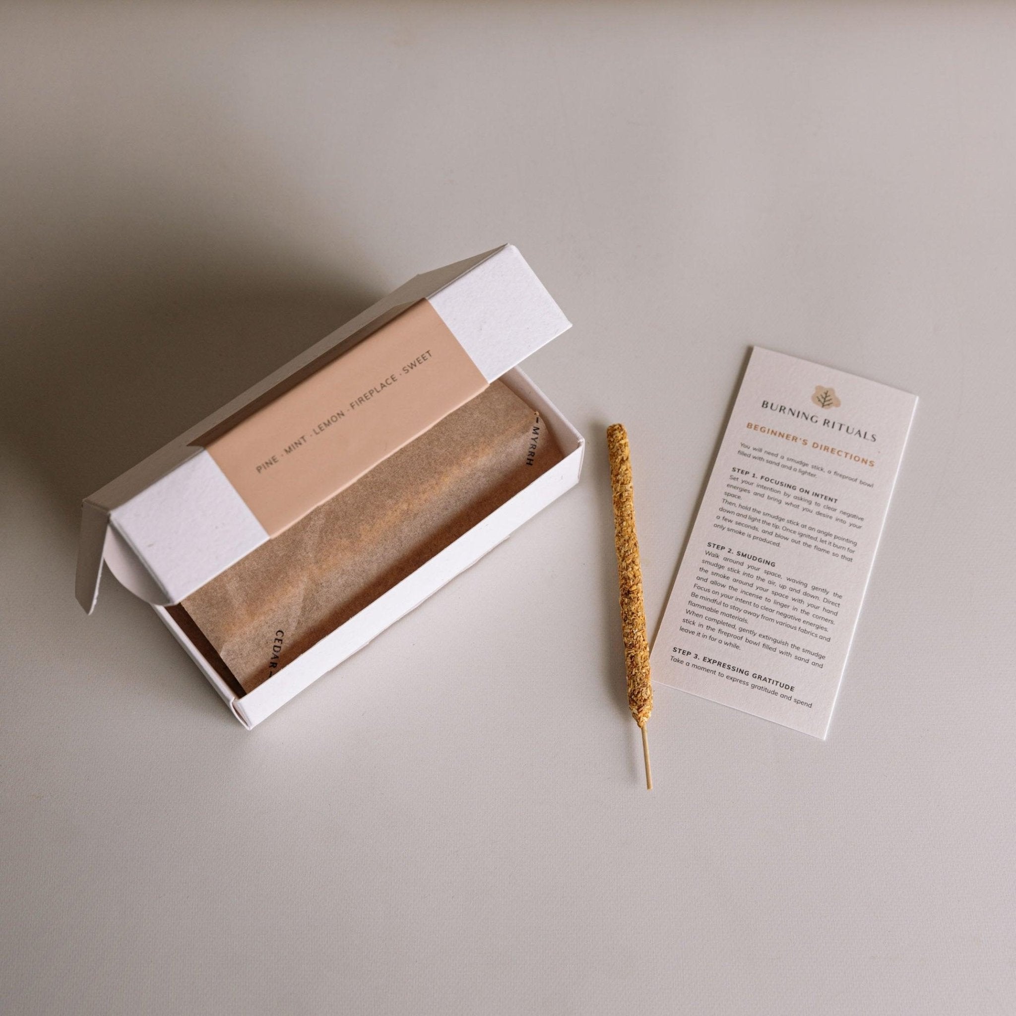 CEDAR AND MYRRH Palo Santo Short Incense Sticks – Hand - Rolled in Peru (30 Sticks)