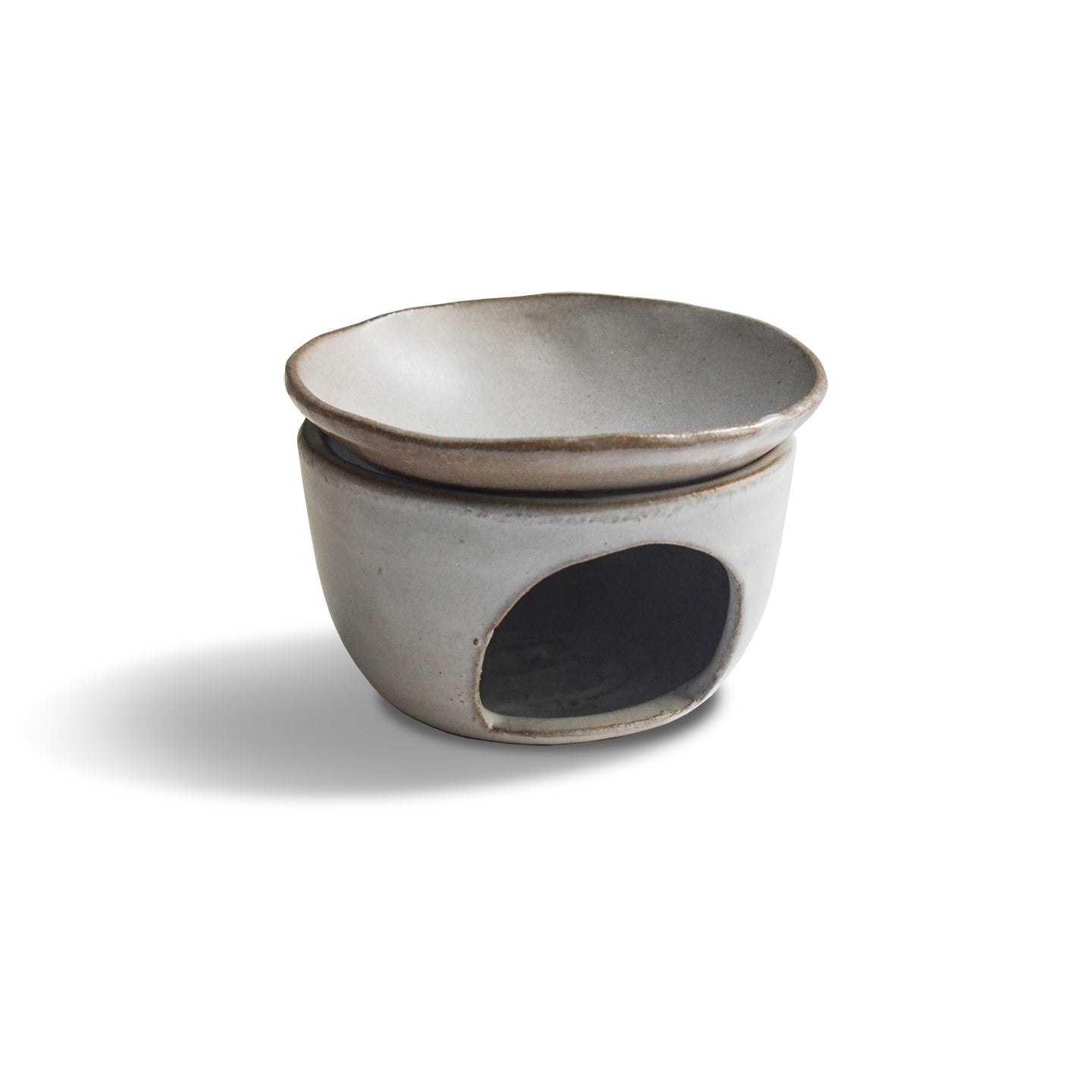 CEDAR AND MYRRH Sand Ceramic Oil Burner Set