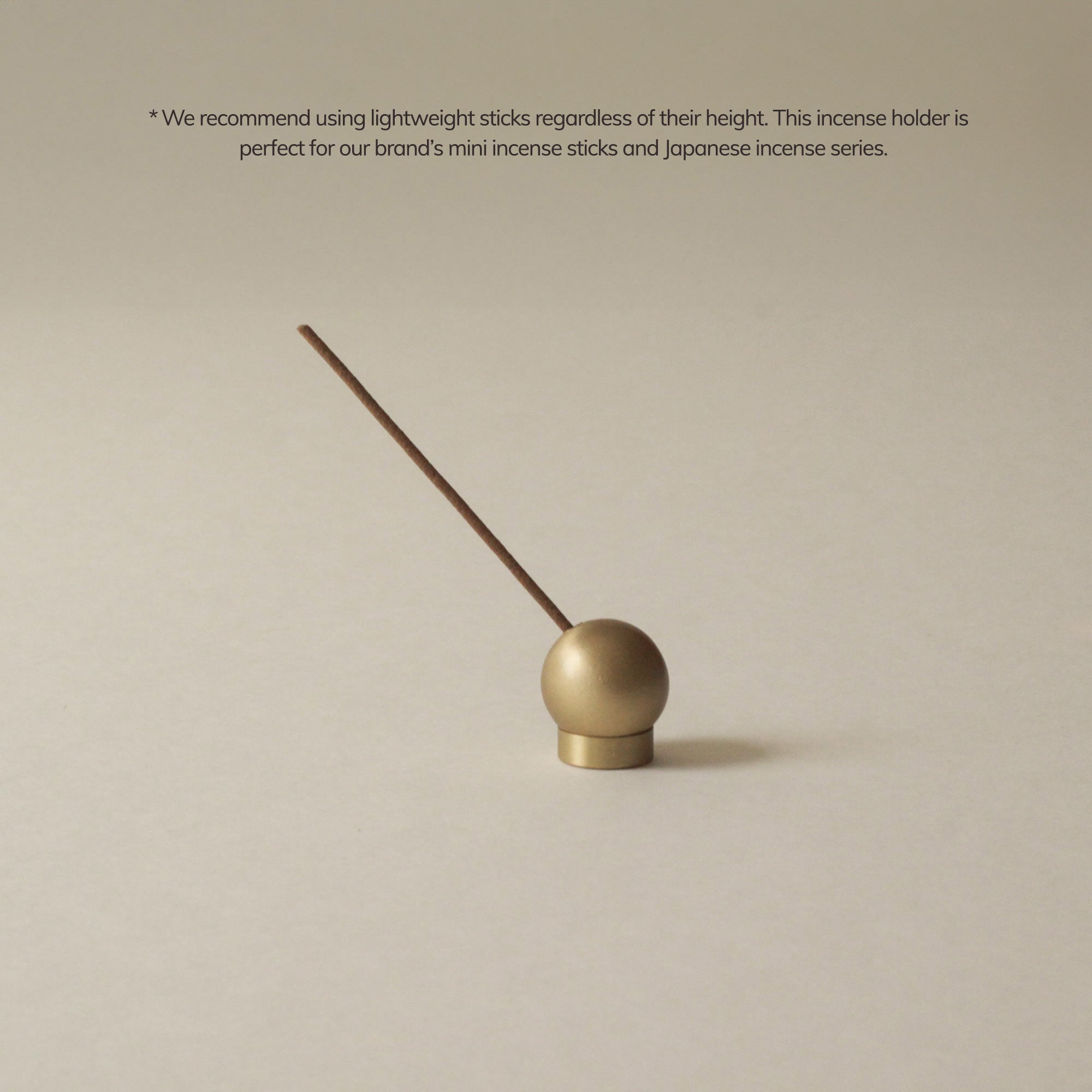CEDAR AND MYRRH Sphere Brass Incense Holder
