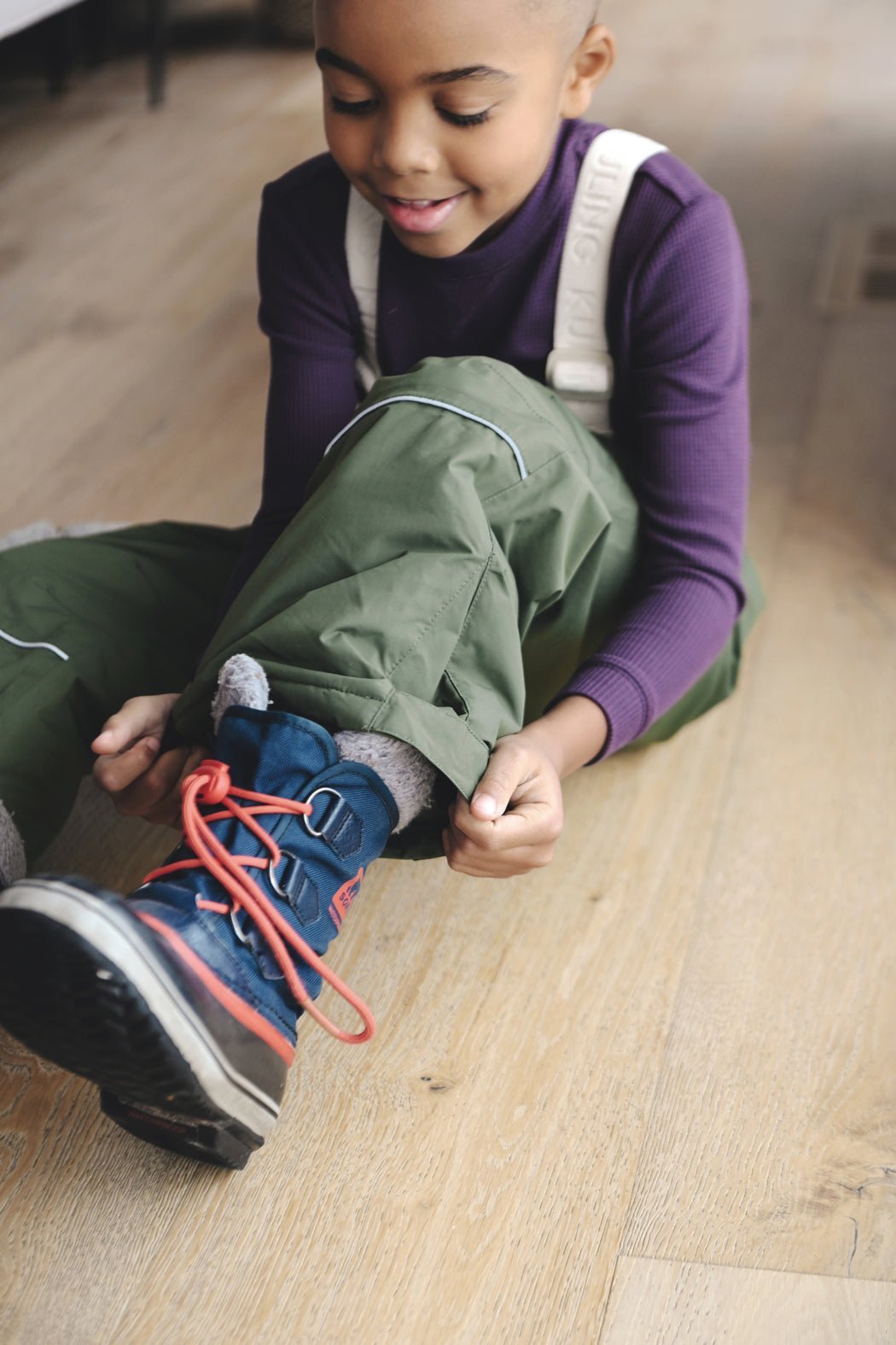 Cozy Earth Children's Bamboo Waffle Knit Base Layer Long Sleeve