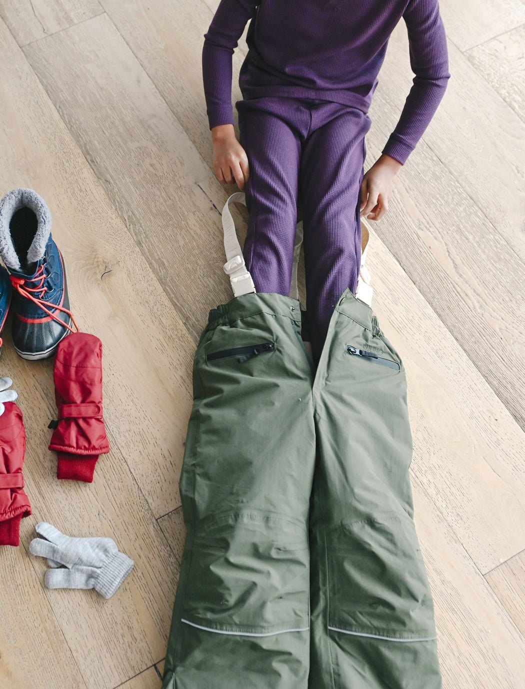 Cozy Earth Children's Bamboo Waffle Knit Base Layer Set