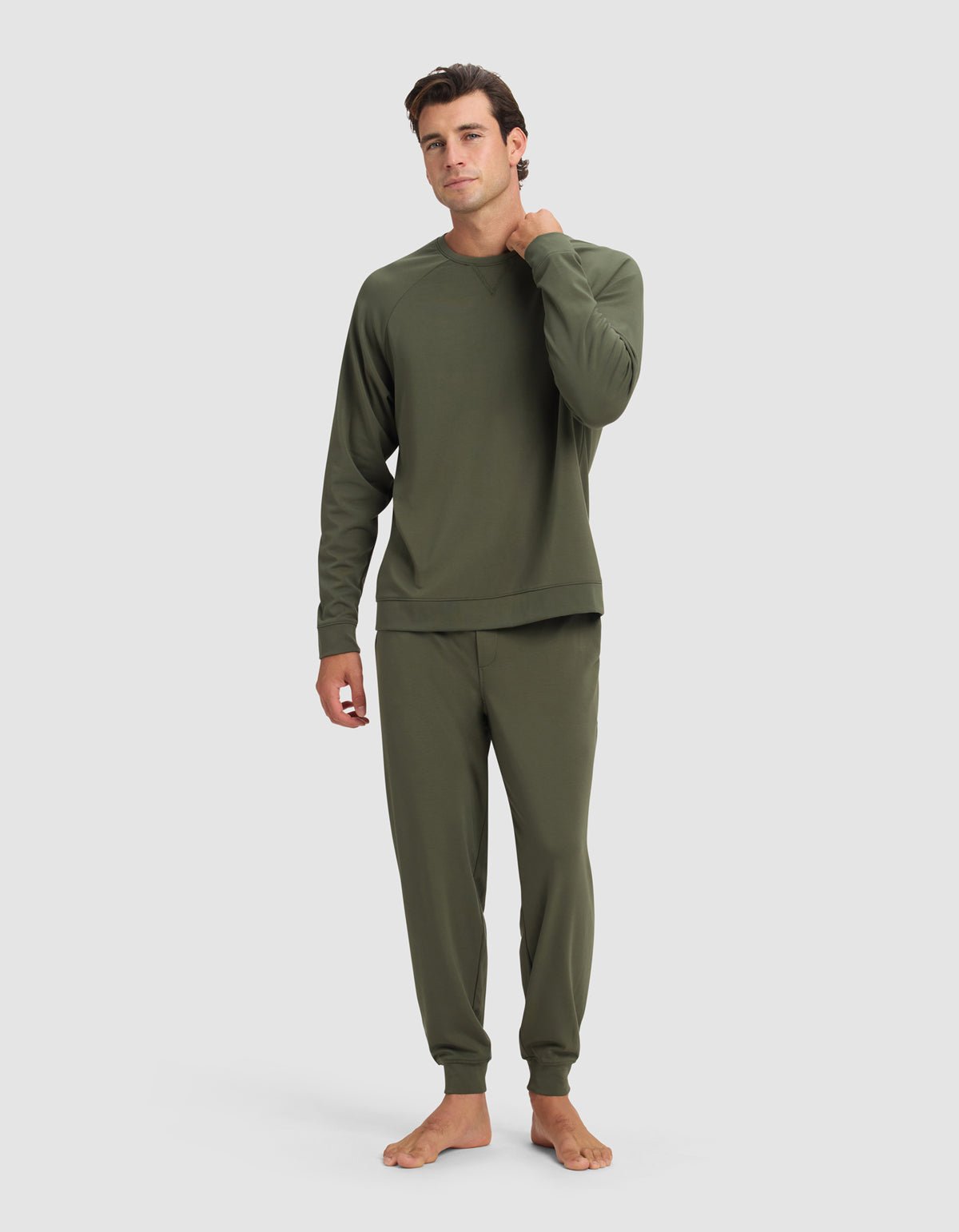 Cozy Earth Men's Brushed Bamboo Jogger Set