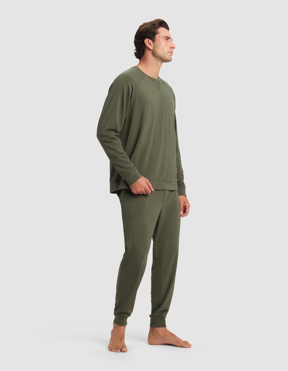 Cozy Earth Men's Brushed Bamboo Jogger Set