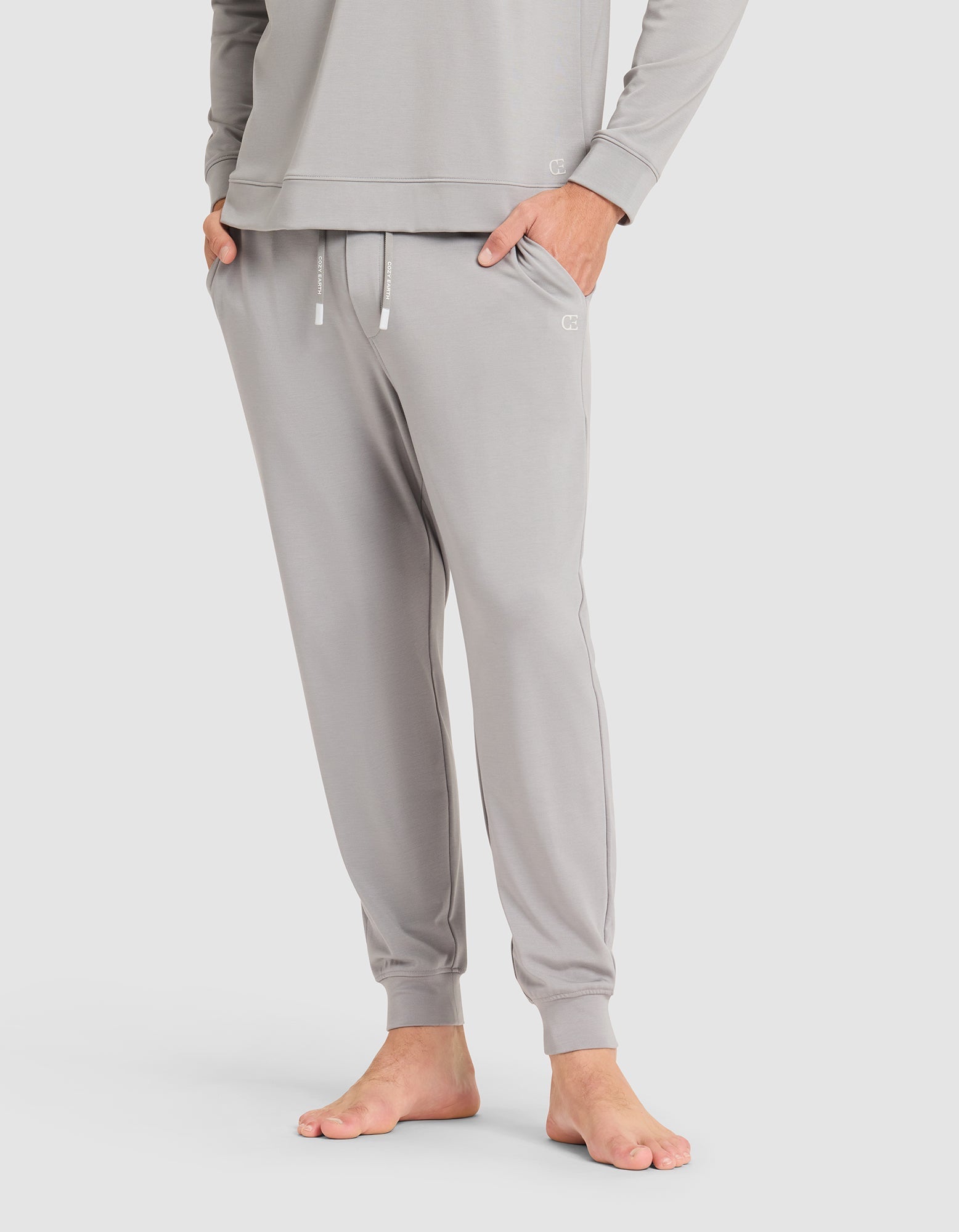 Cozy Earth Men's Brushed Bamboo Jogger Set