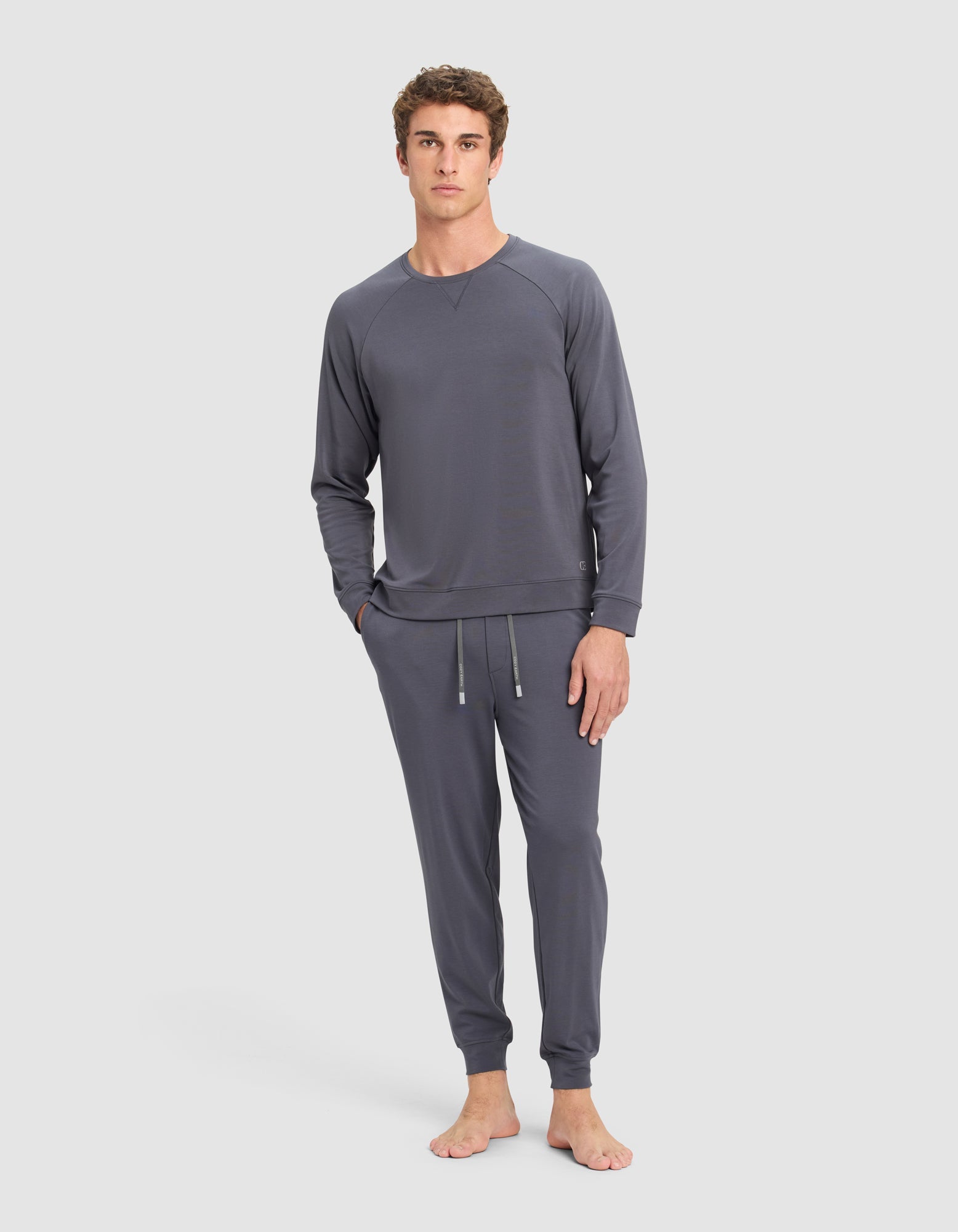 Cozy Earth Men's Brushed Bamboo Jogger Set
