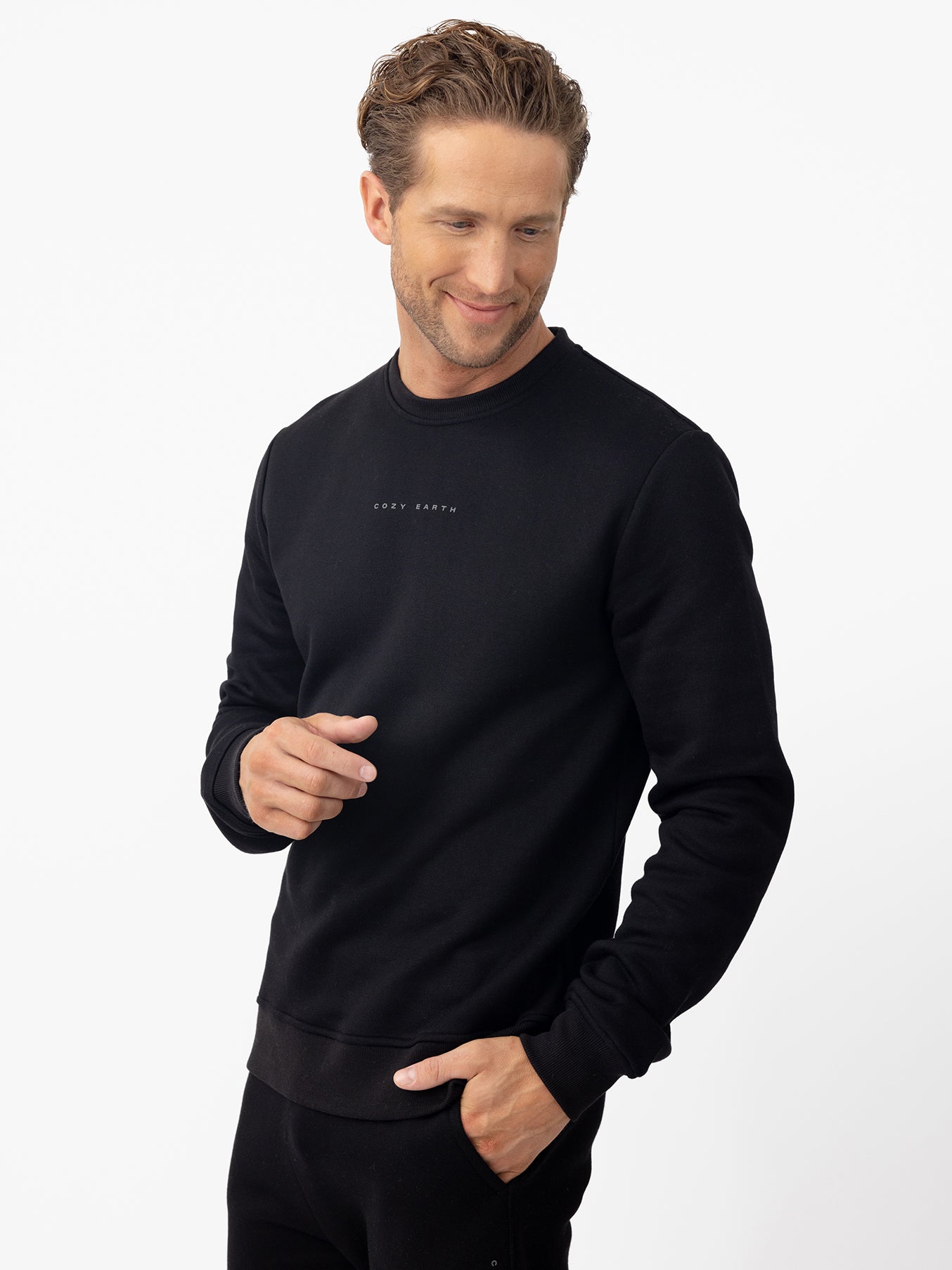 Cozy Earth Men's CityScape Crewneck