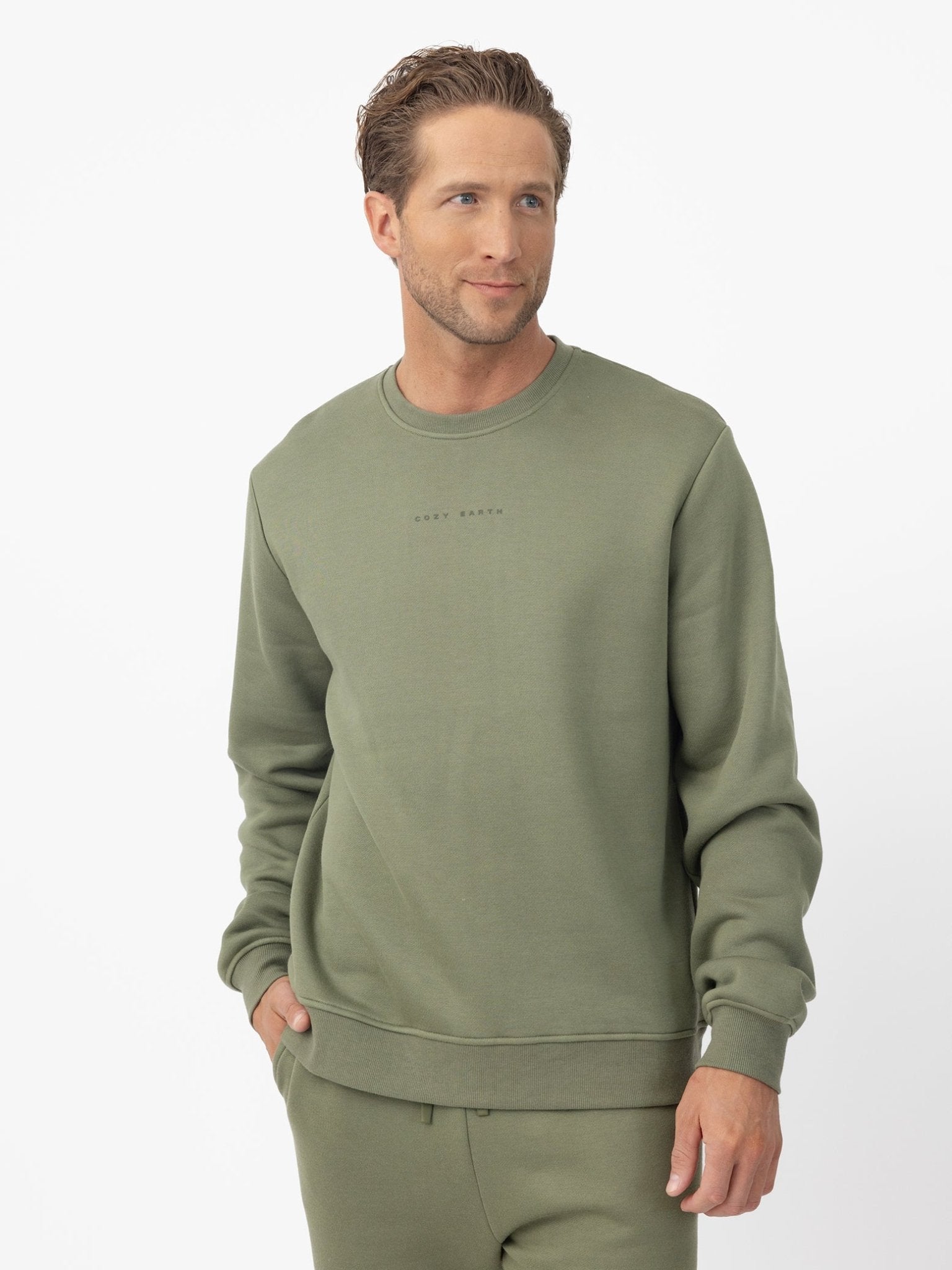 Cozy Earth Men's CityScape Crewneck