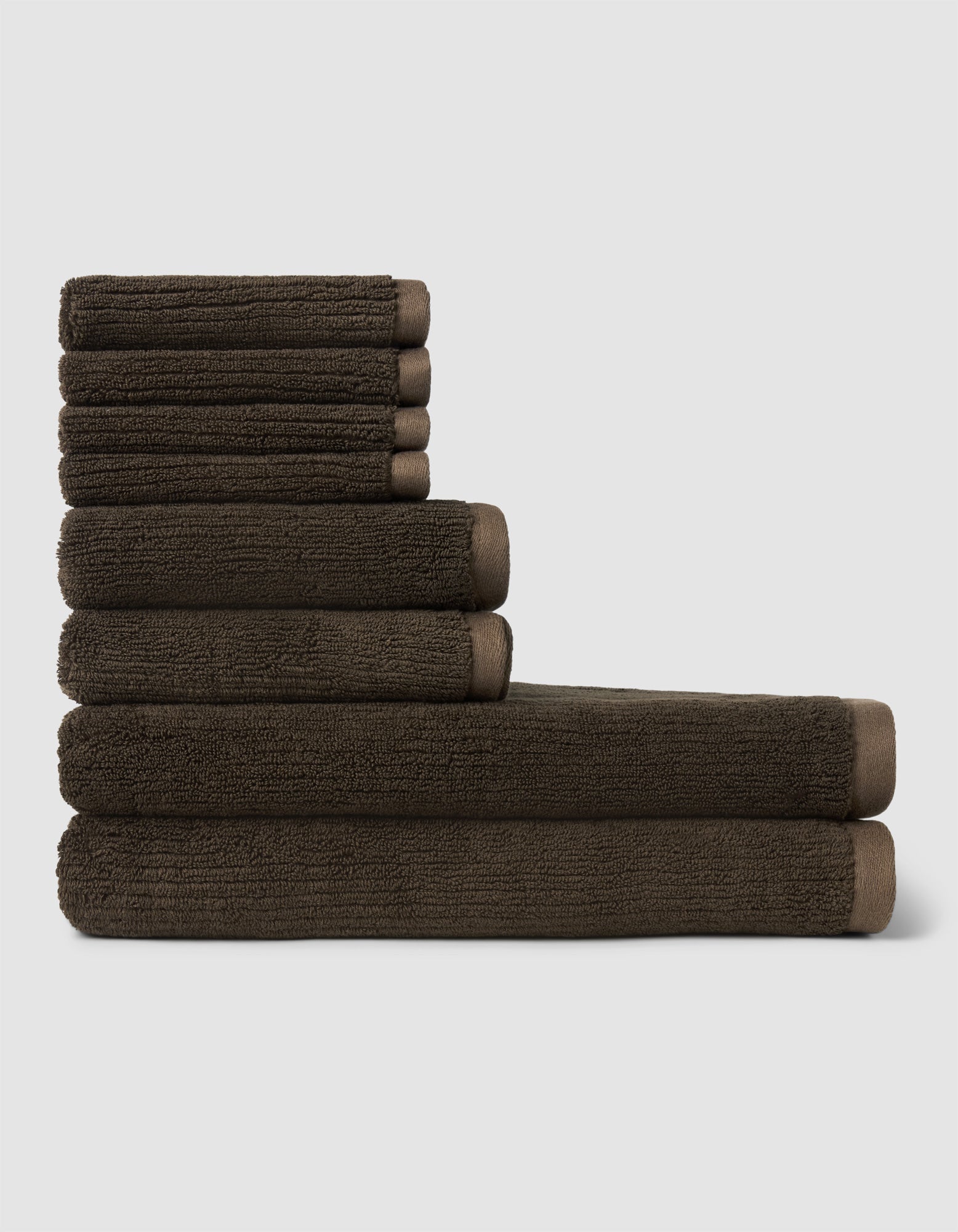 Cozy Earth Ribbed Terry Bath Towel Set