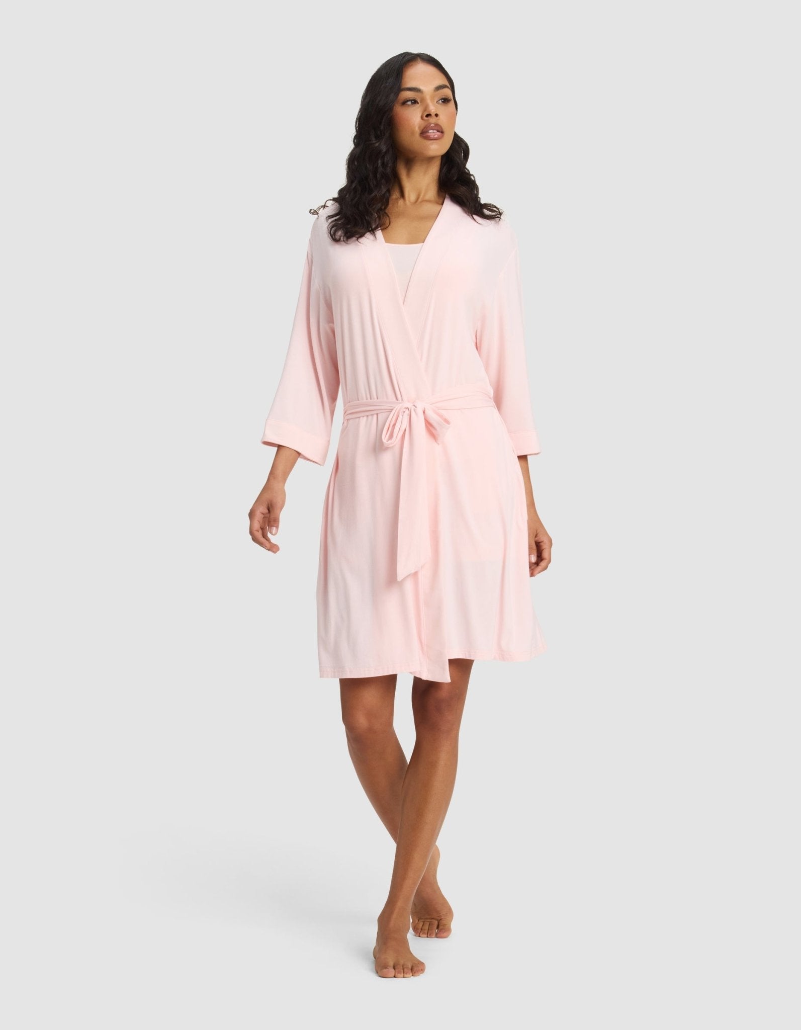 Cozy Earth Women's Bamboo Stretch - Knit Kimono Robe