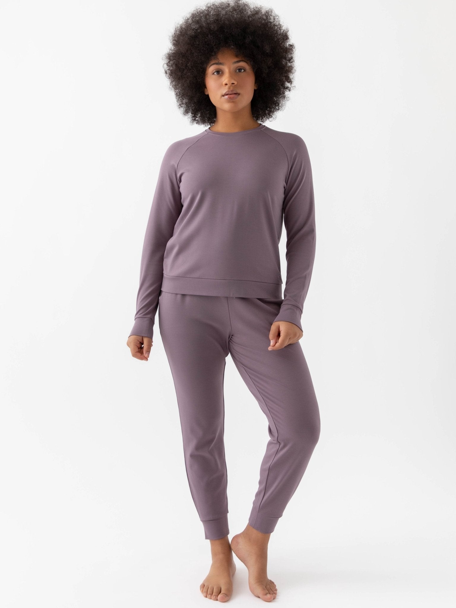 Cozy Earth Women's Brushed Bamboo Jogger Set