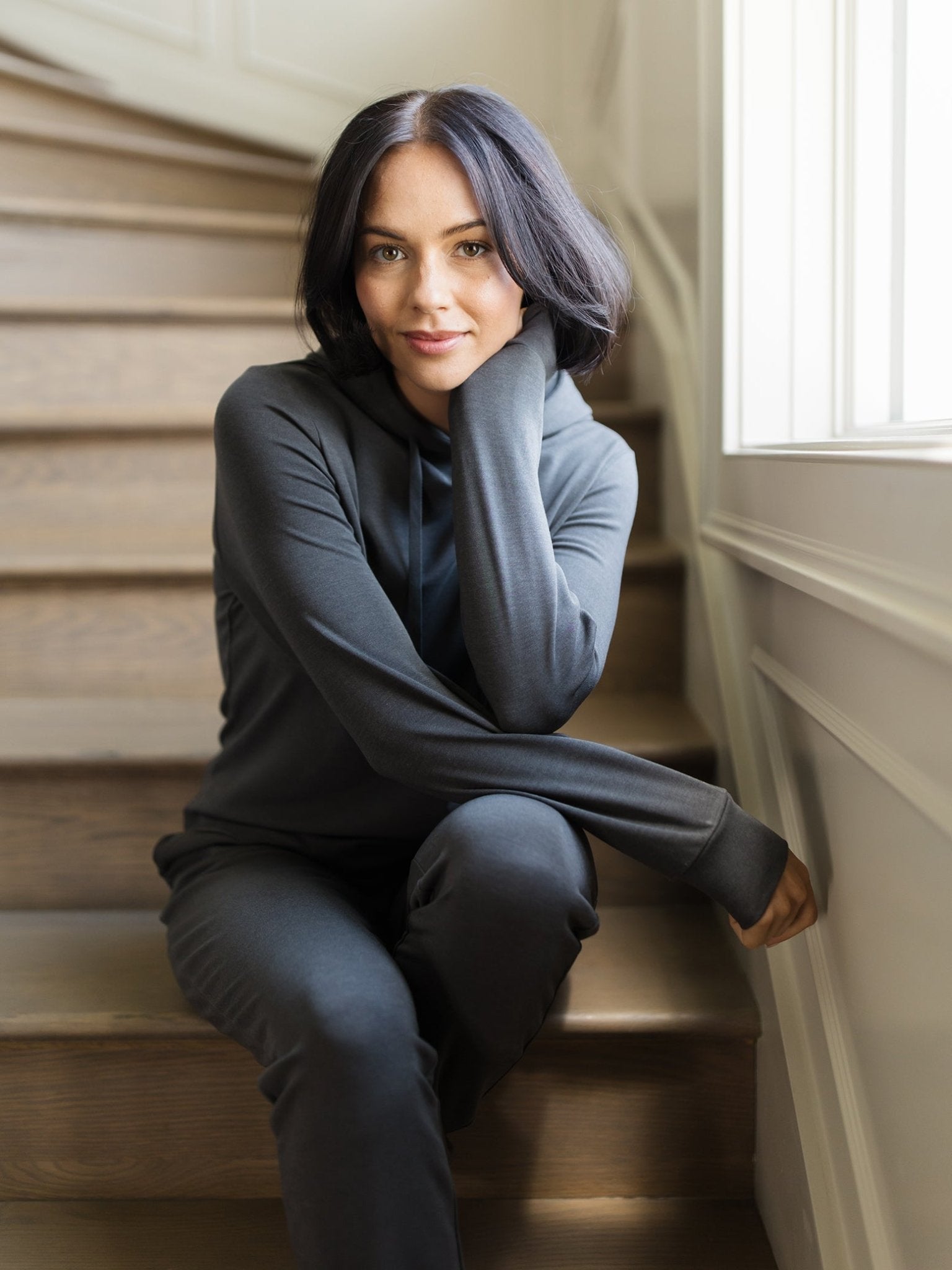 Cozy Earth Women's Brushed Bamboo Jogger Set