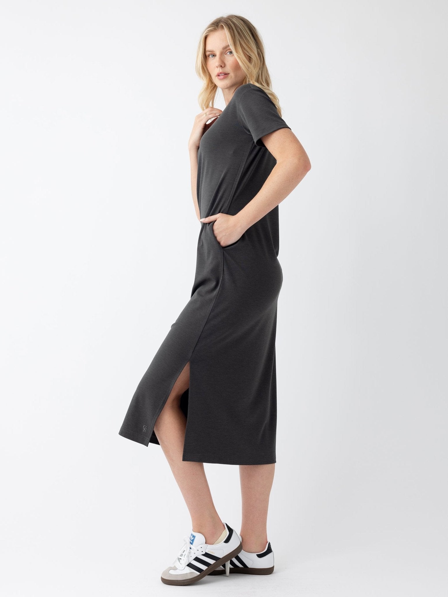 Cozy Earth Women's Brushed Bamboo Midi Dress