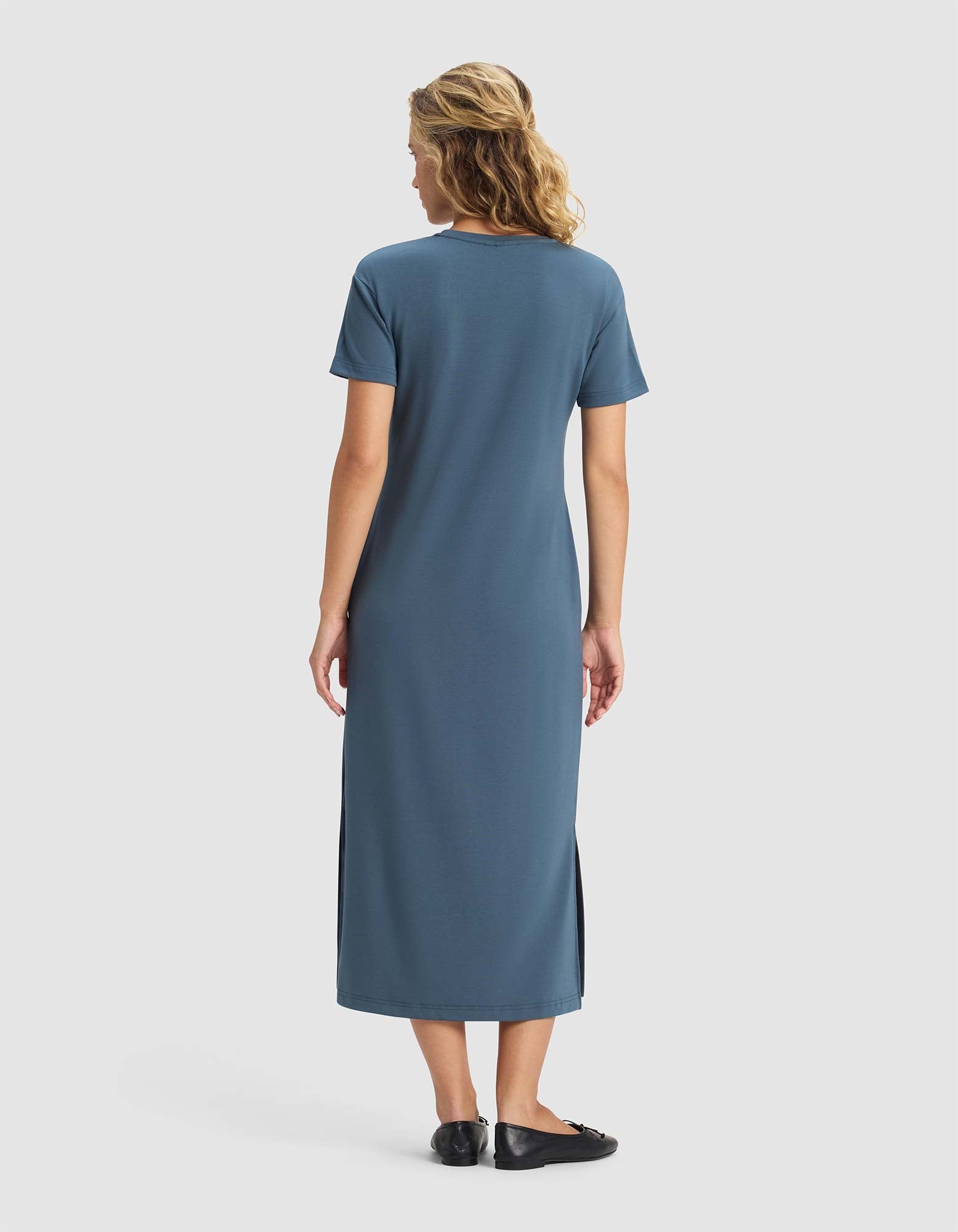 Cozy Earth Women's Brushed Bamboo Midi Dress