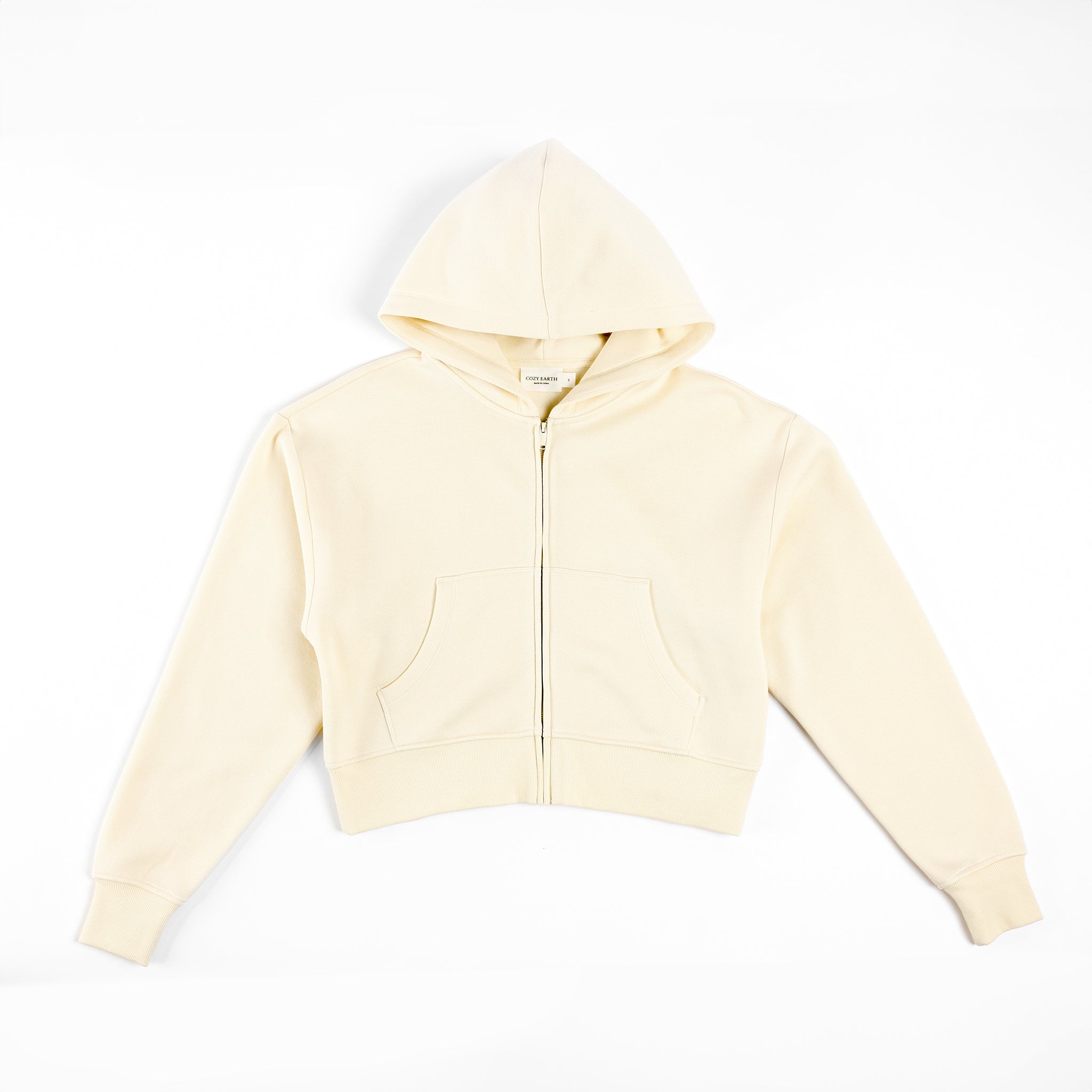 Cozy Earth Women's CityScape Cropped Full Zip