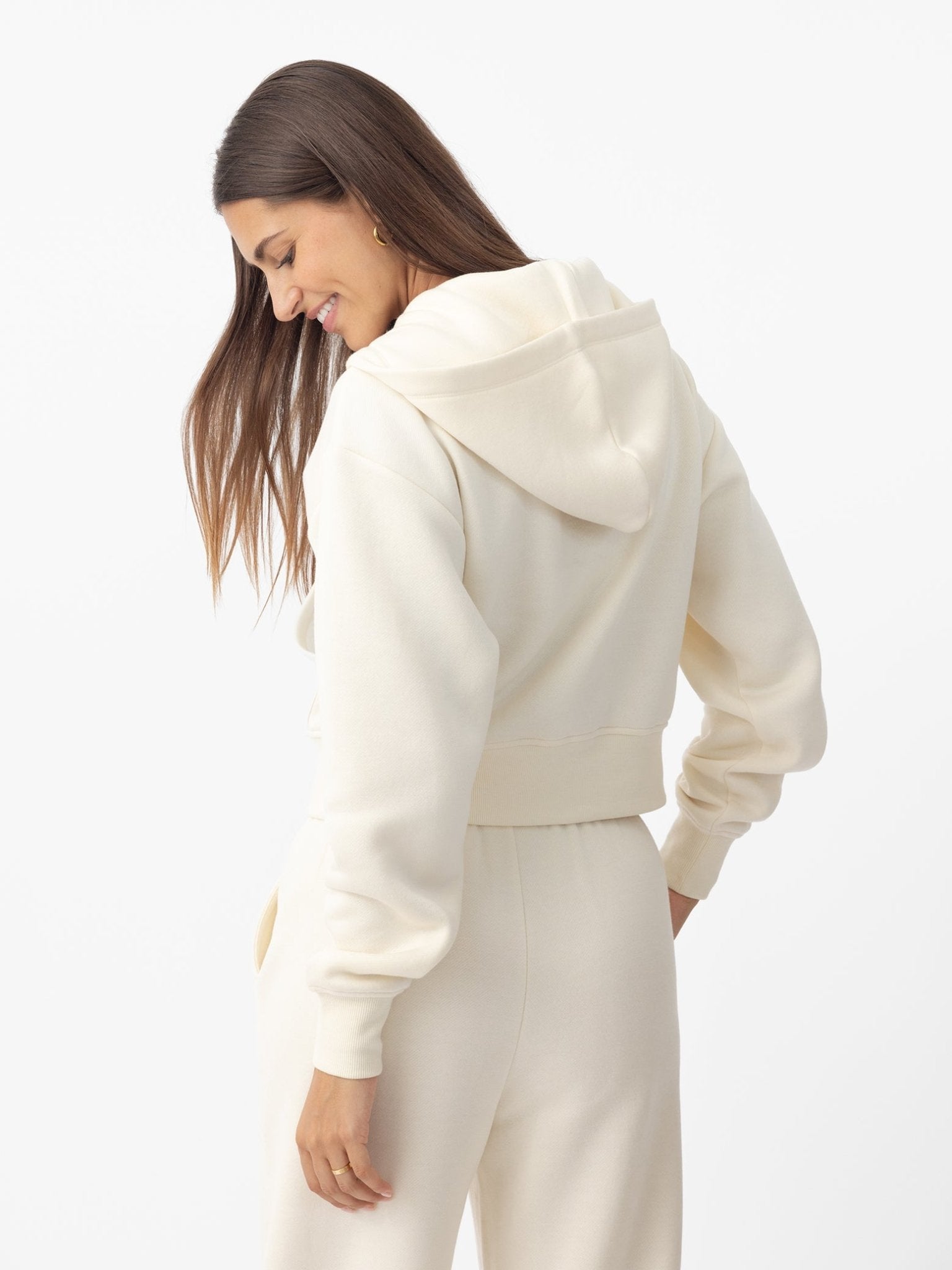 Cozy Earth Women's CityScape Cropped Full Zip