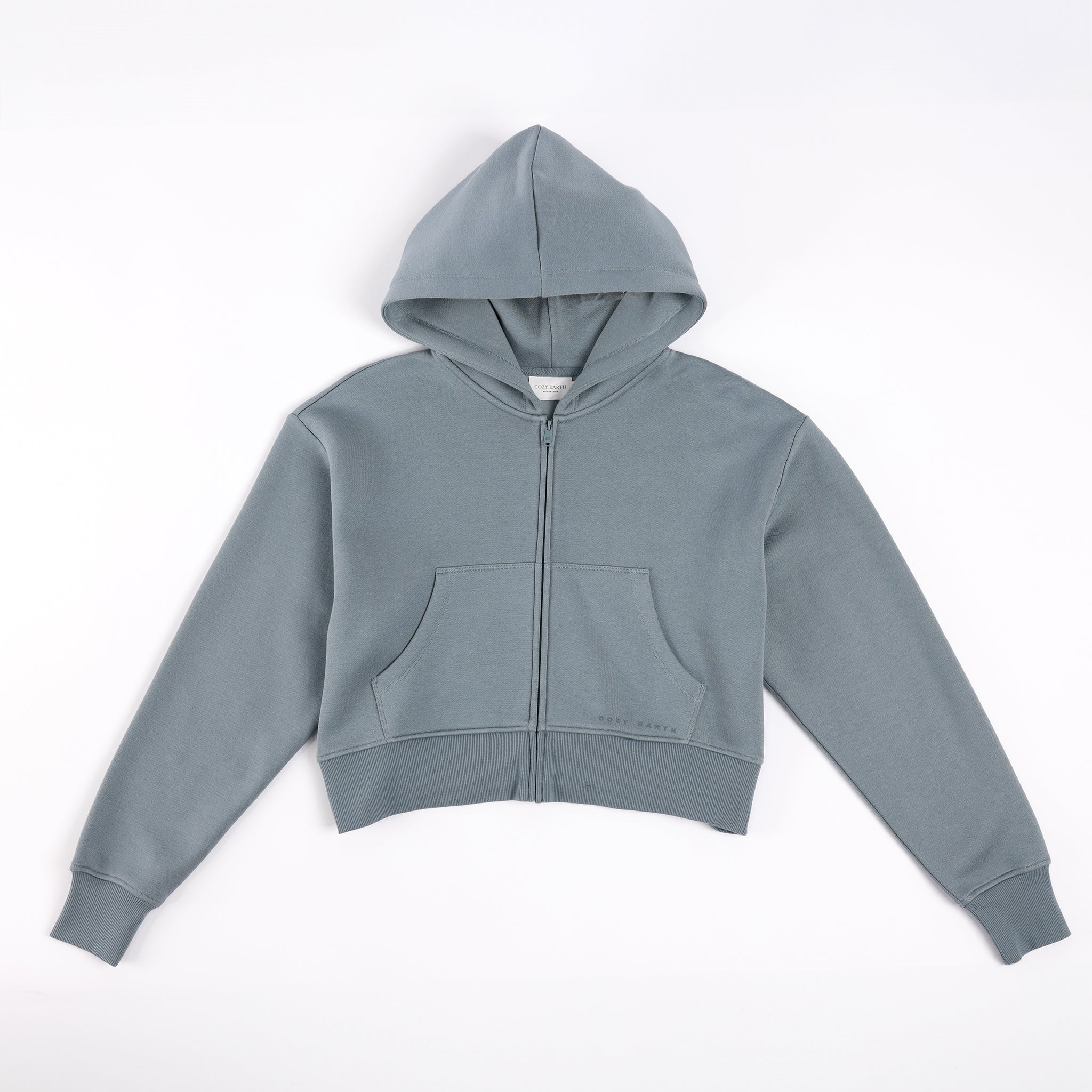 Cozy Earth Women's CityScape Cropped Full Zip