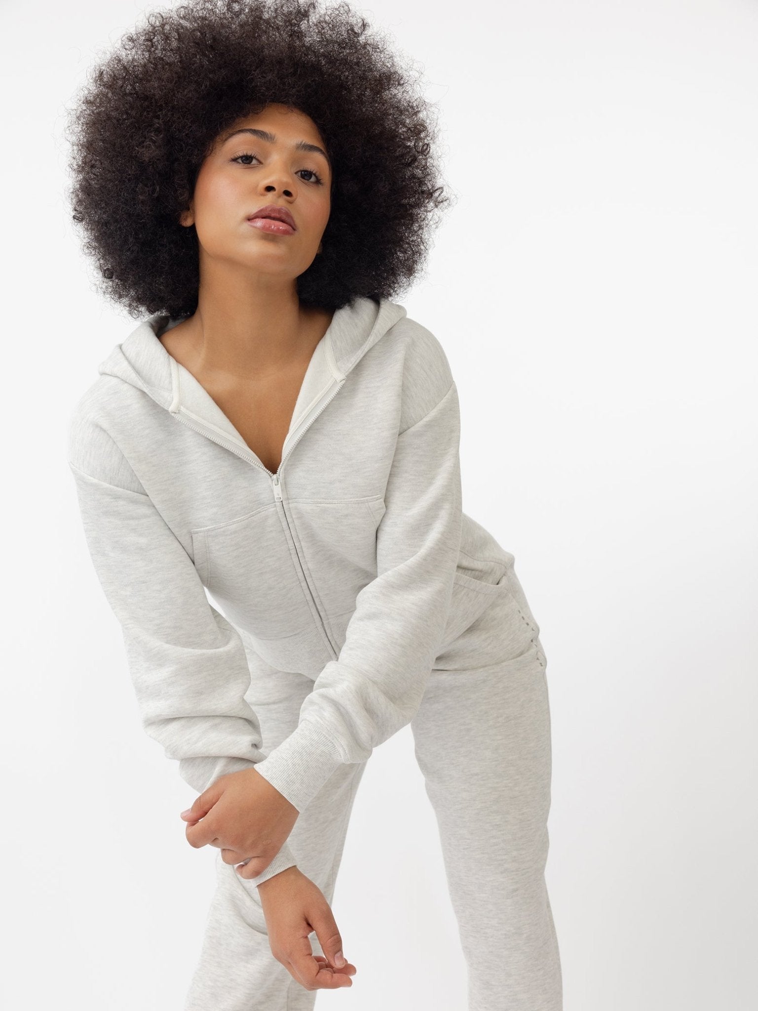 Cozy Earth Women's CityScape Cropped Full Zip