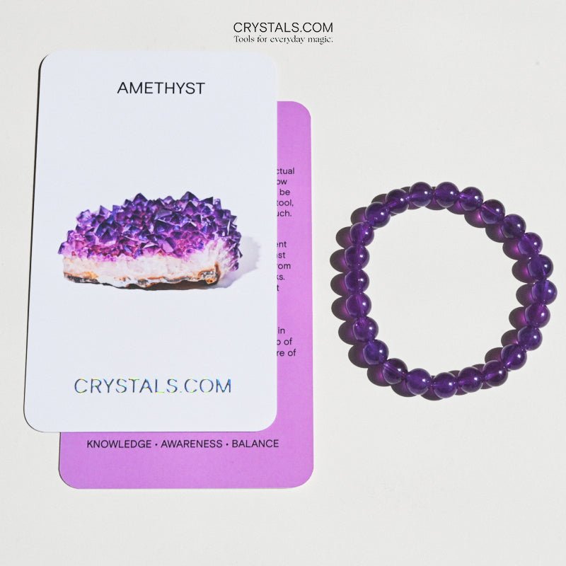 CRYSTALS.COM Amethyst Bracelet - PEACE