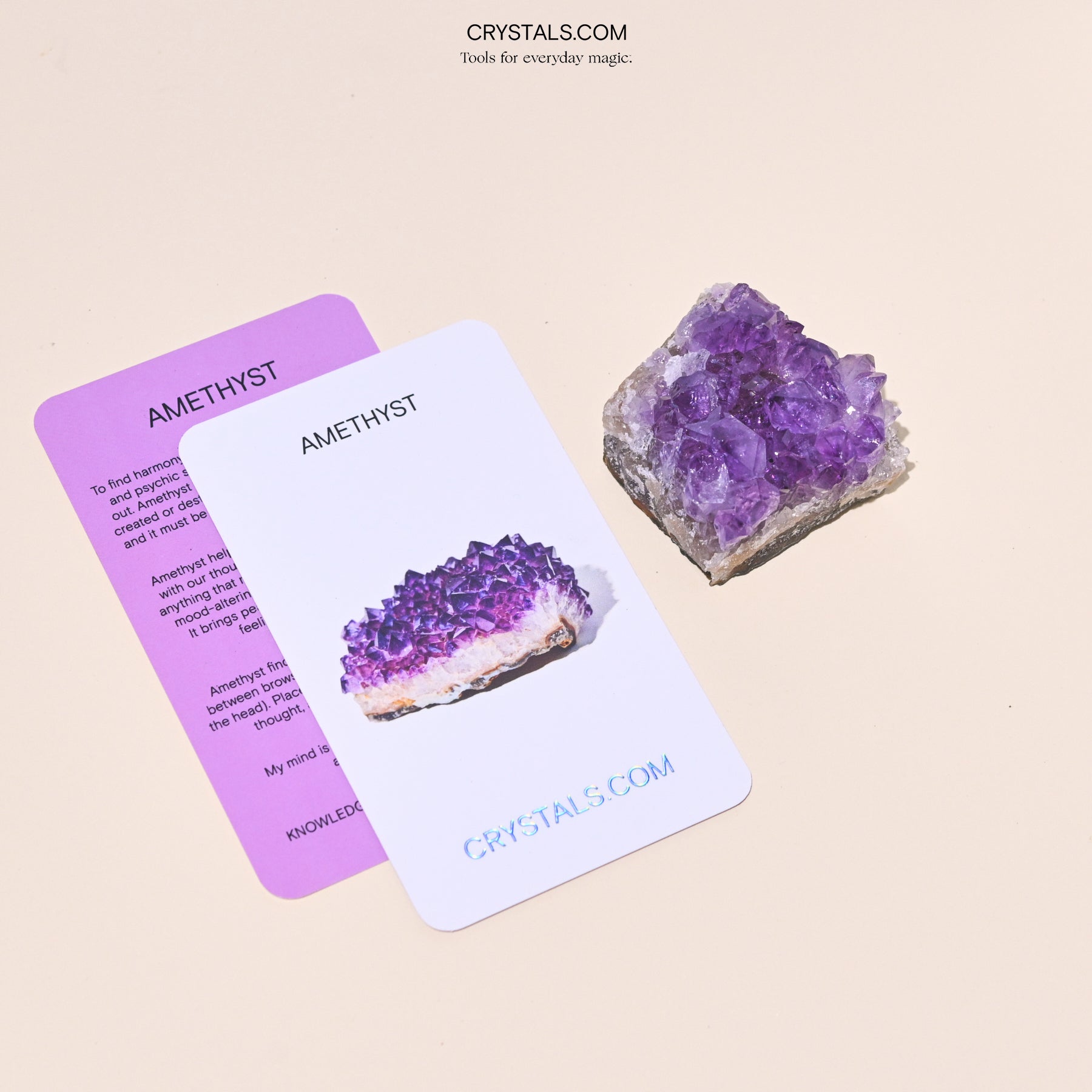 CRYSTALS.COM Brazilian Amethyst Cluster